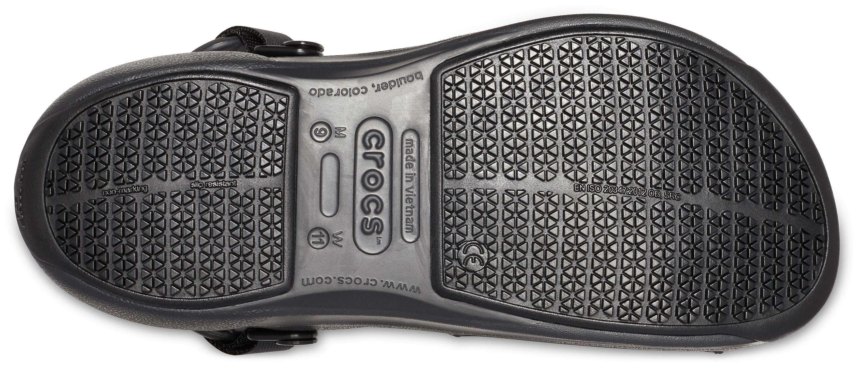 Clog Berufsschuh Crocs schwarz Pro mit Laufsohle LiteRide™ antirutsch Bistro