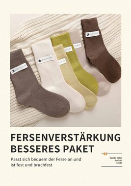 Daisred Sneakersocken 3 Paar Socken Damen 35-40 Baumwolle für Business und Alltag (3-Paar)