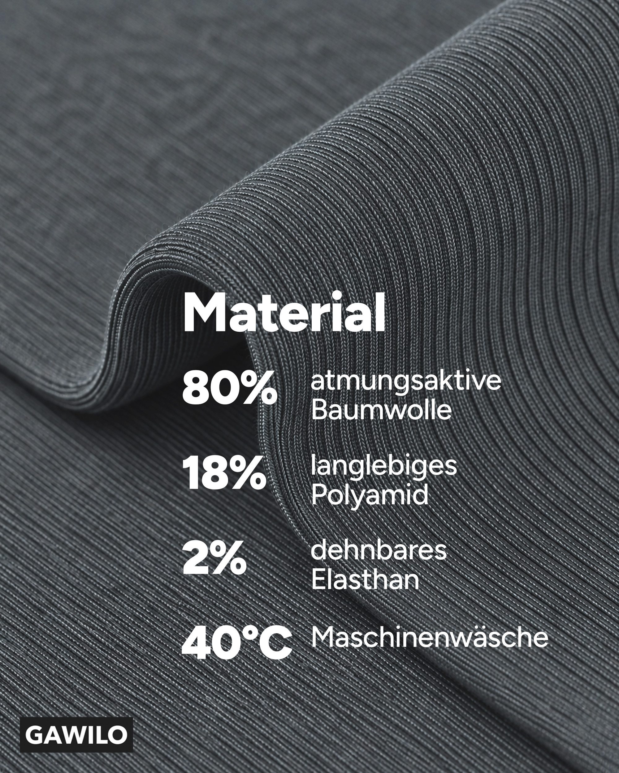 GAWILO Diabetikersocken für Herren, ohne Gummidruck, extra weiter Komfortbund, Business Socke (6 Paar) extra breiter Piquet - Strick am Bund – Bild 4 von 5
