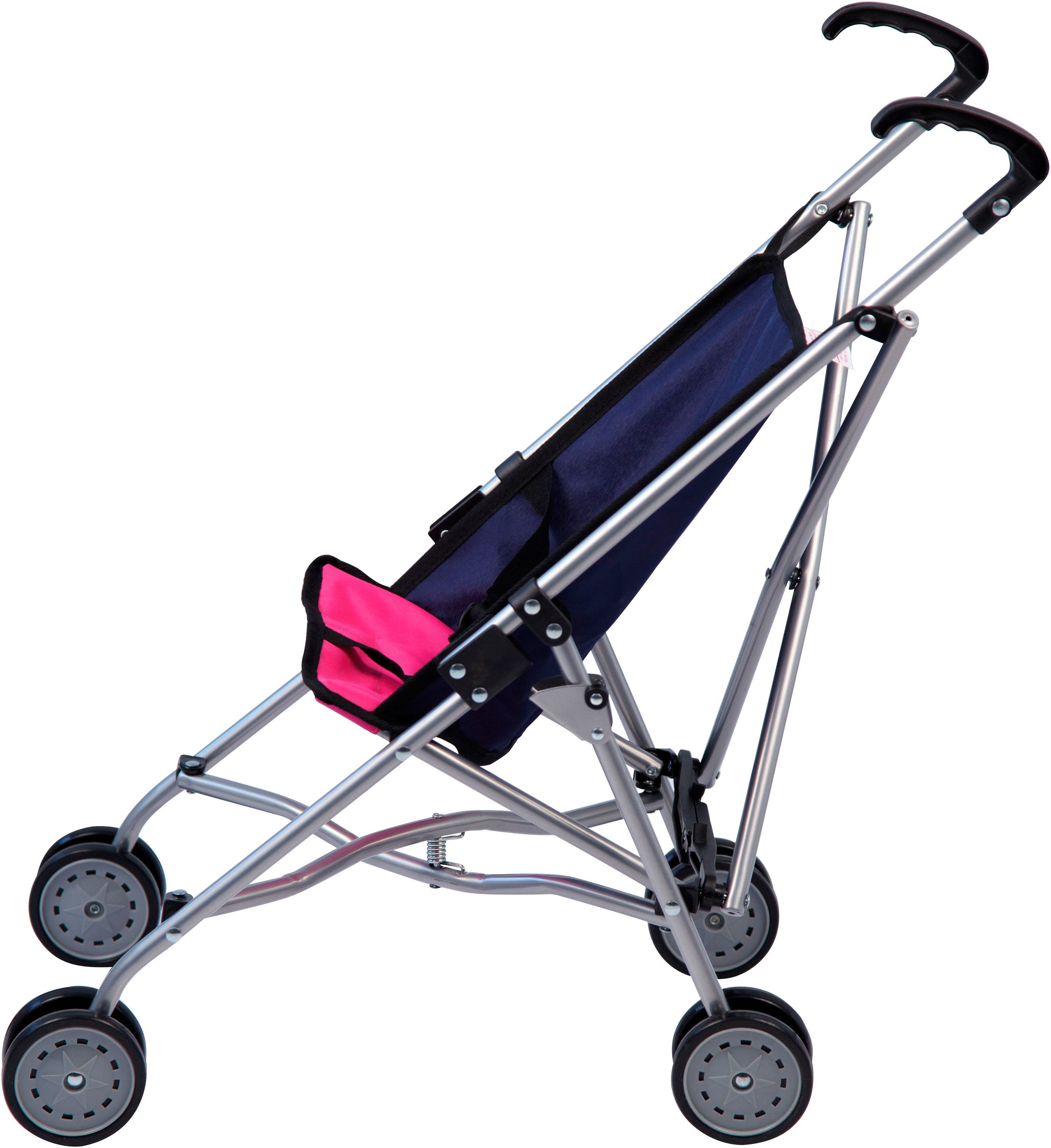 Bayer Puppenbuggy blau/pink günstig online kaufen