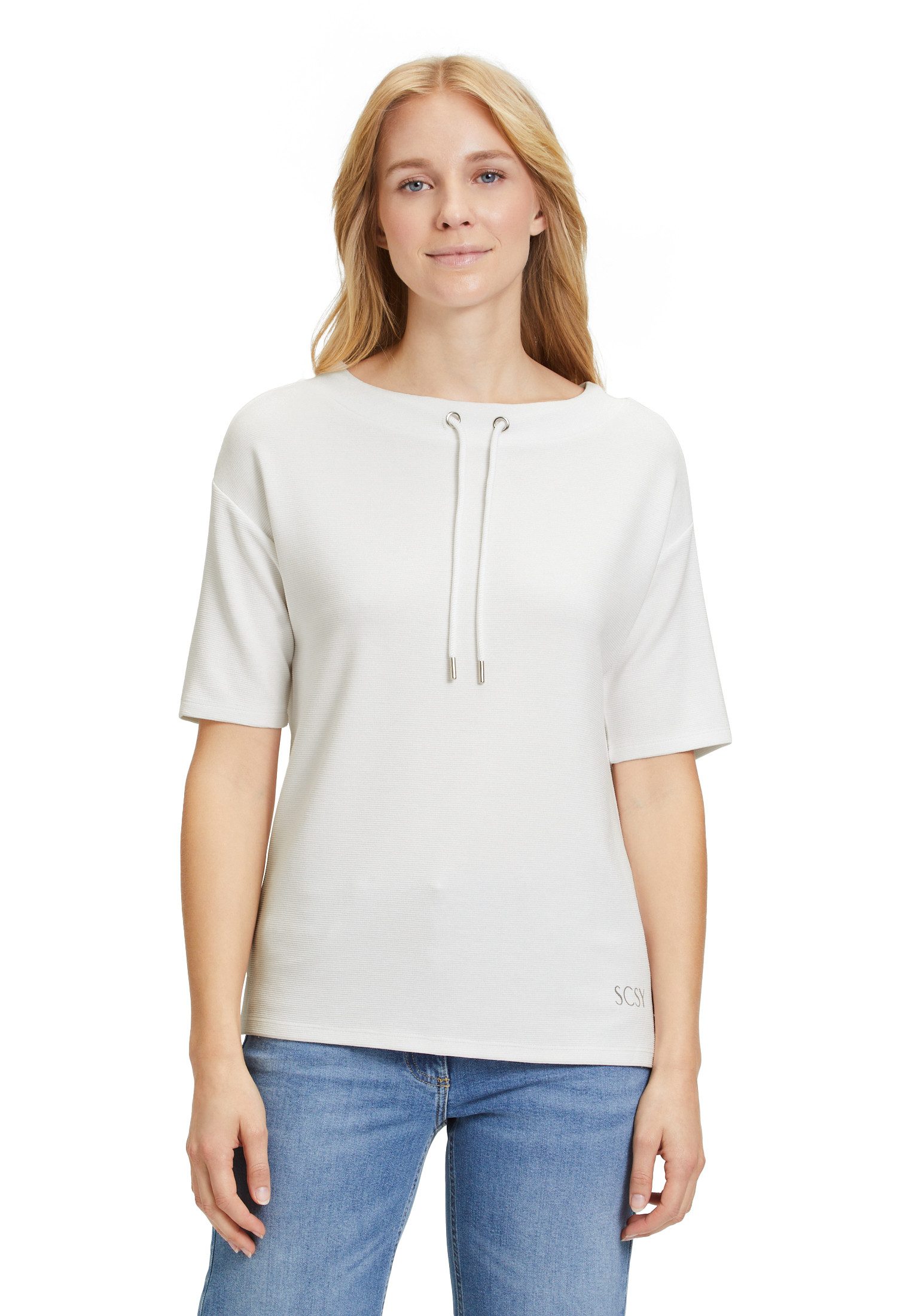 Betty Barclay Sweatshirt mit Rippenstruktur (1-tlg) Stoff