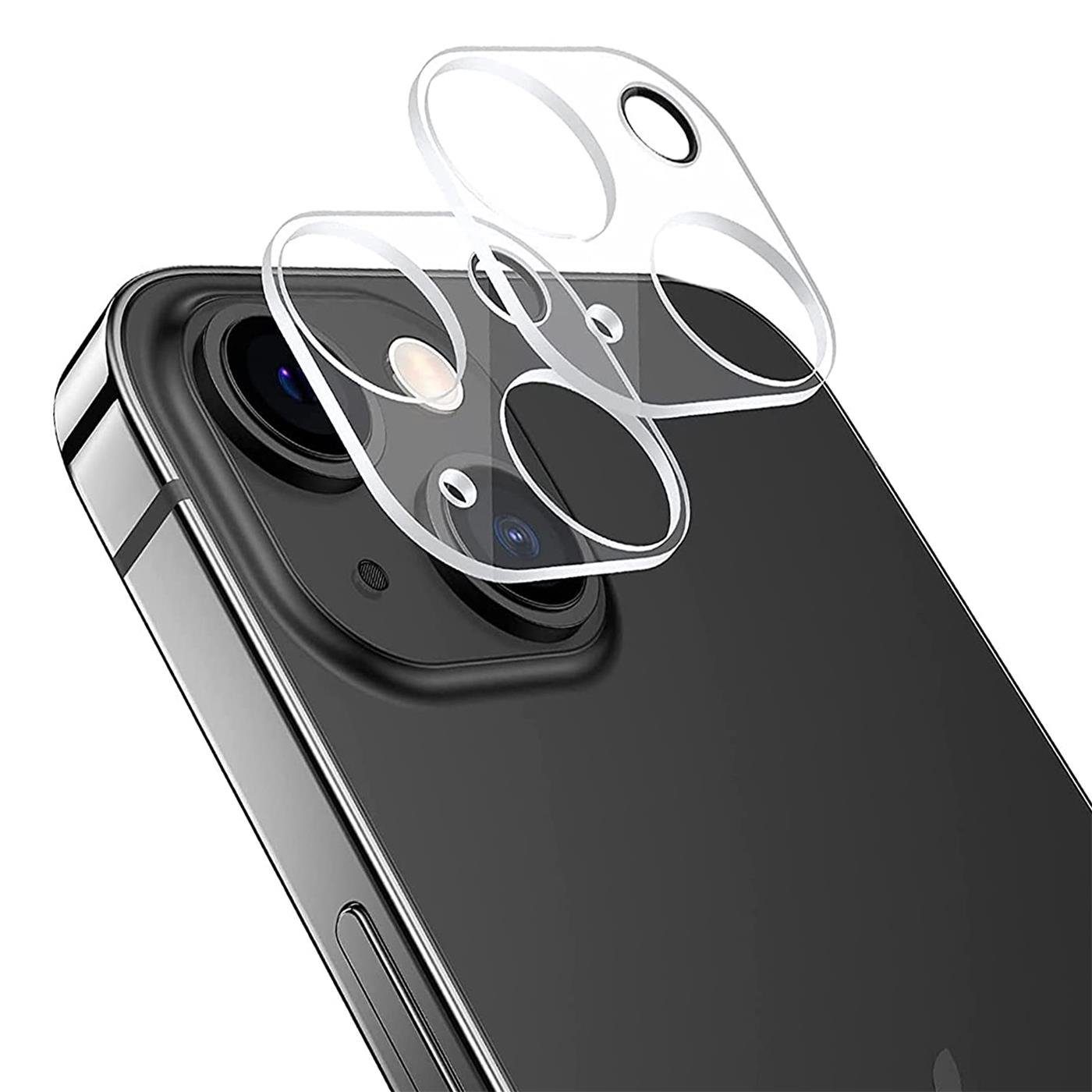 CoolGadget Schutzfolie Kameraschutz Glas für Apple iPhone 13, (Spar-Set 2in1, Staubgeschützt/Staubsicher), Schutzglas für Kamera-Linsen Panzerfolie für iPhone 13 Folie