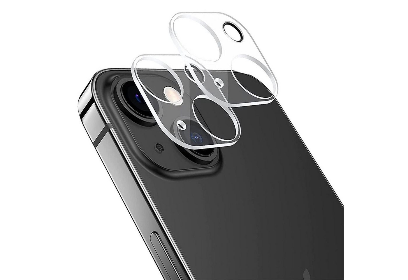 CoolGadget Schutzfolie Kameraschutz Glas für Apple iPhone 13, (Spar-Set 2in1, Staubgeschützt/Staubsicher), Schutzglas für Kamera-Linsen Panzerfolie für iPhone 13 Folie