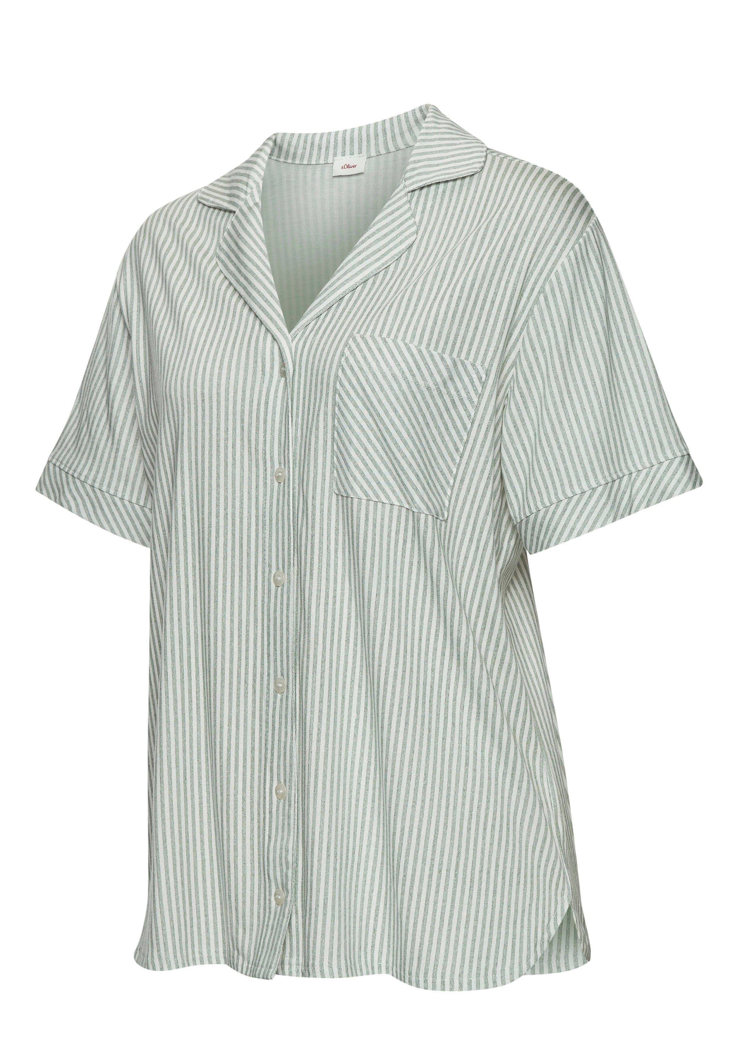 s.Oliver Pyjamaoberteil (1-tlg) mit aufgesetzter Brusttasche