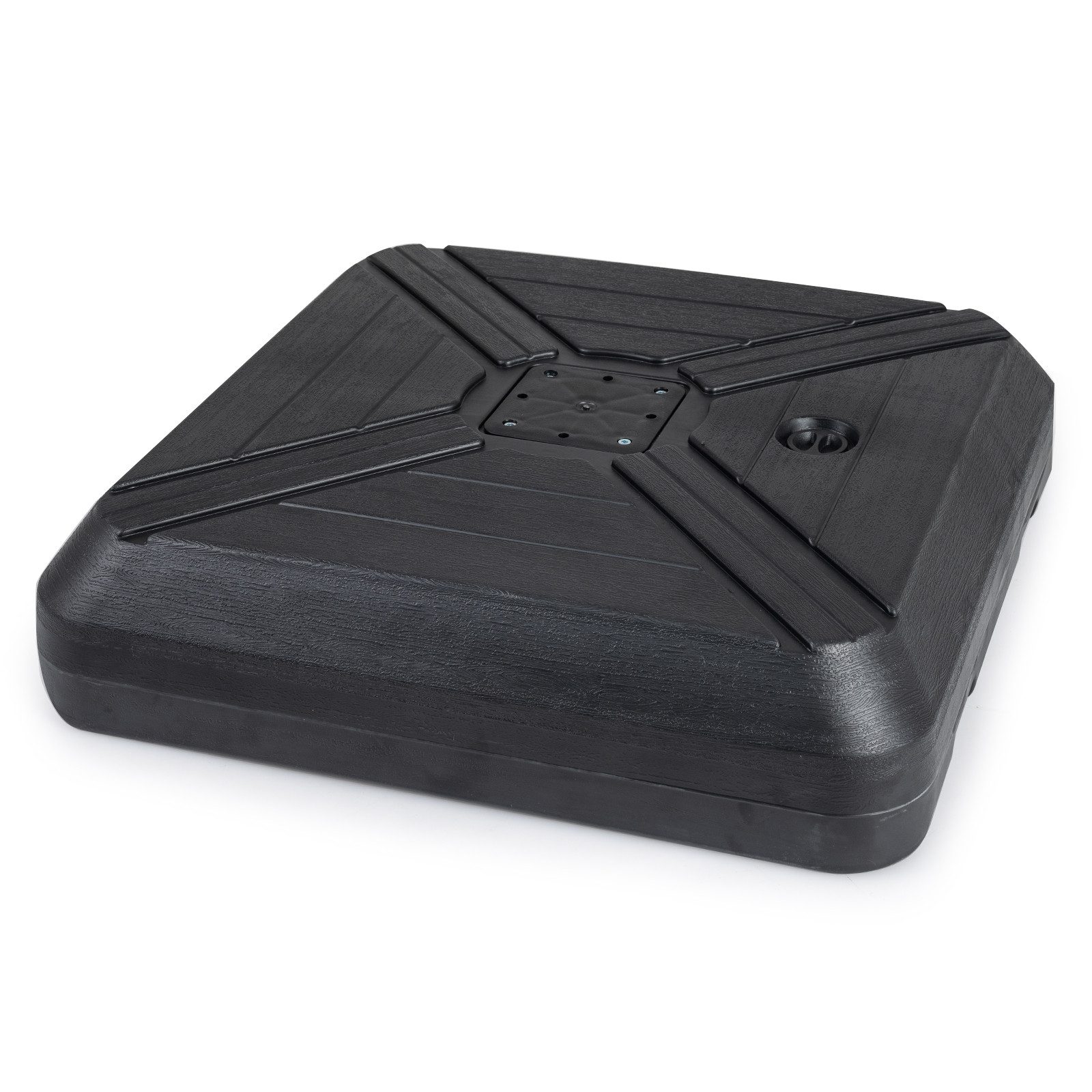 COSTWAY Schirmständer, Ampelschirmständer mit Rollen, 156kg befüllbar