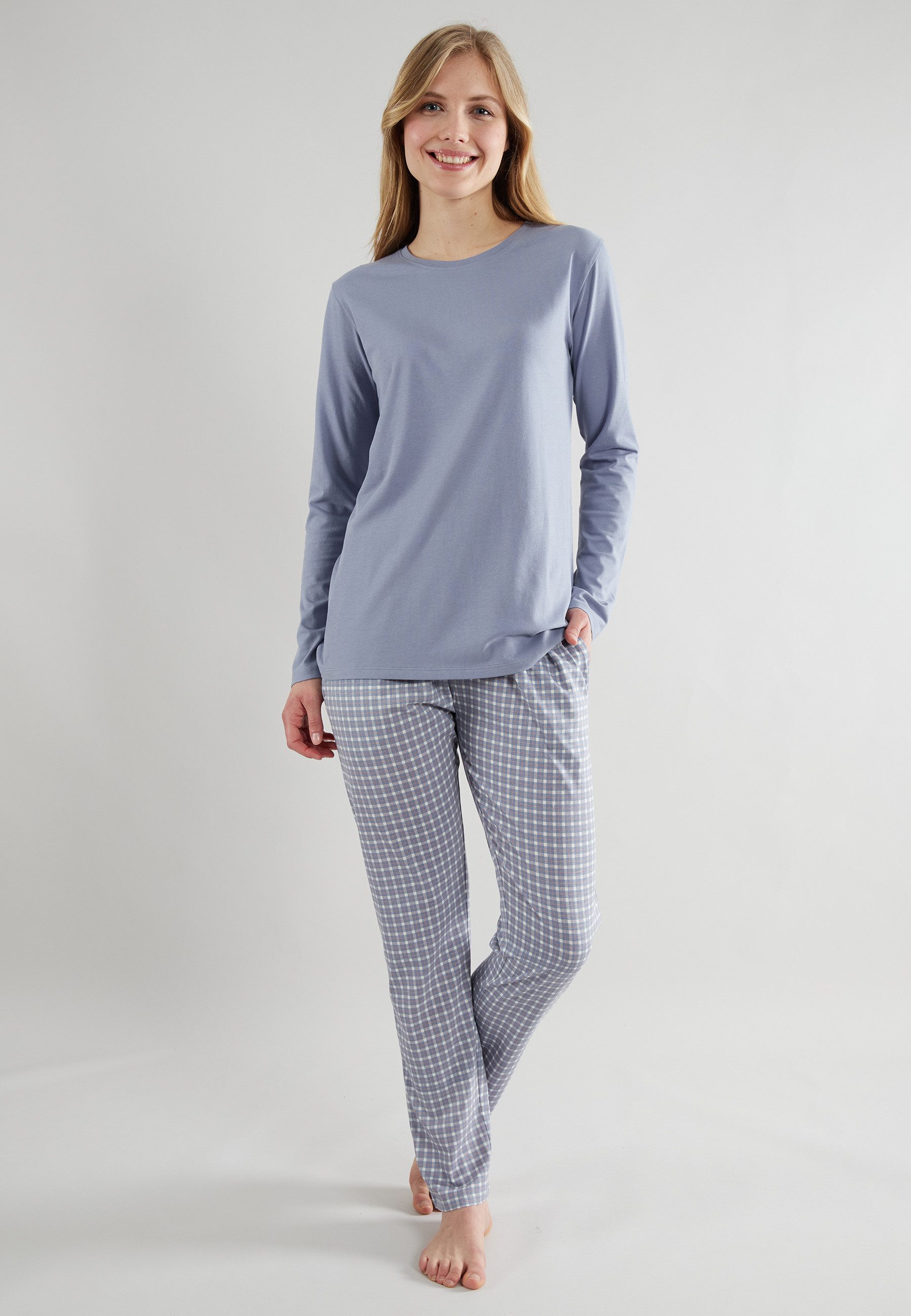 GÖTZBURG Pyjama GÖTZBURG Damen Pyjama blau günstig online kaufen