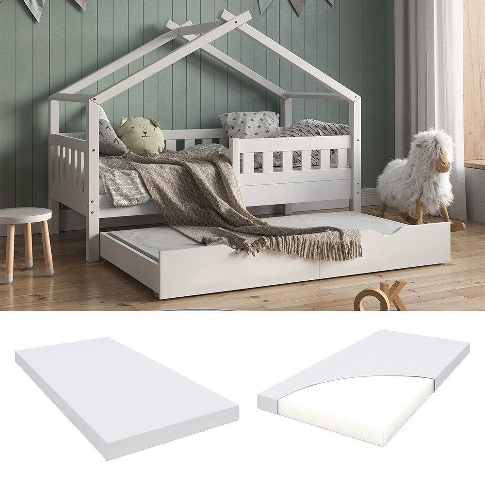Kindermatratze, Weiß, 80 x 150 cm günstig online kaufen