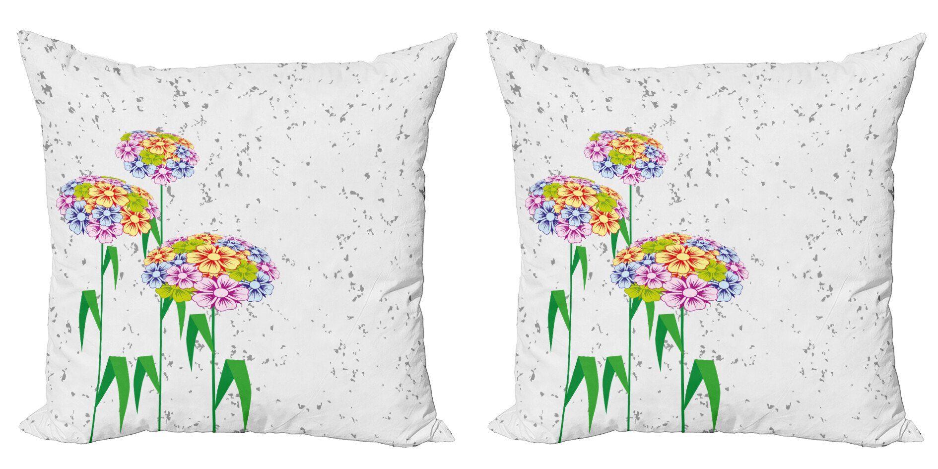 Accent Modern (2 Digitaldruck, Stück), Gänseblümchen-Grafik Kissenbezüge Abakuhaus Doppelseitiger Blumen Bunte