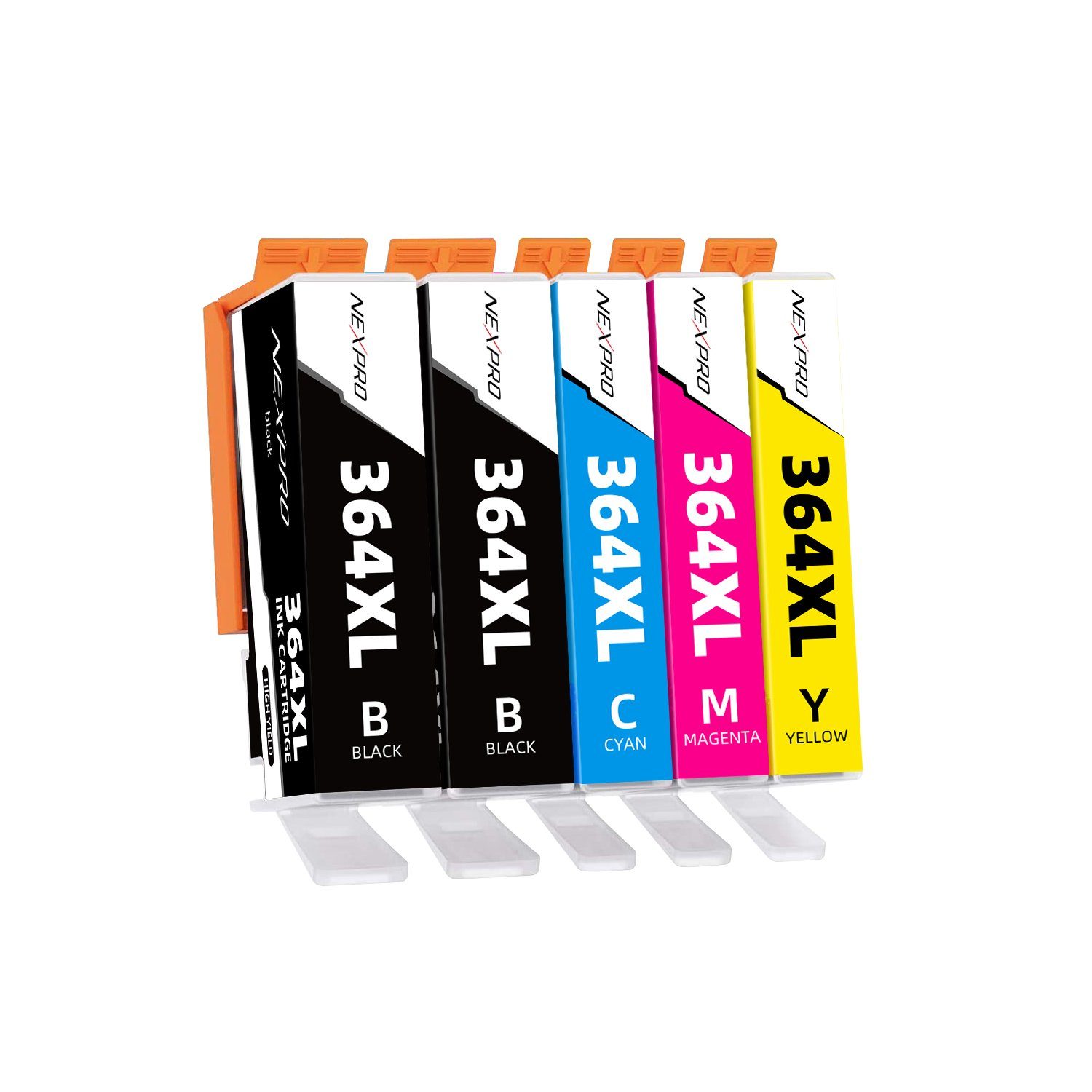 XL HP Druckerpatronen) NEXPRO schwarz/cyan/magenta/gelb 364 Tintenpatrone 3524 XL Multipack 7510 7520 5er HP 3520 Druckerpatronen (Packung, DeskJet 3522 PhotoSmart 364