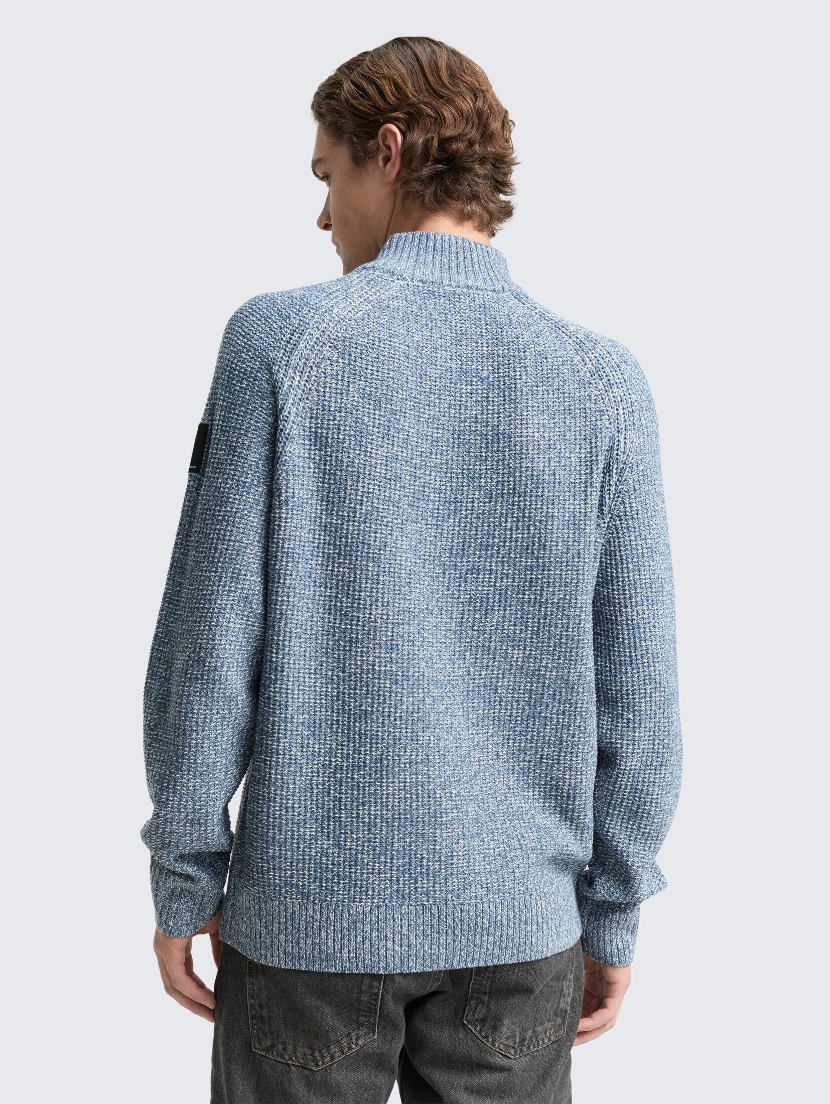 TOM TAILOR Denim Strickpullover Pullover & Strickjacken Troyer Strickpullover