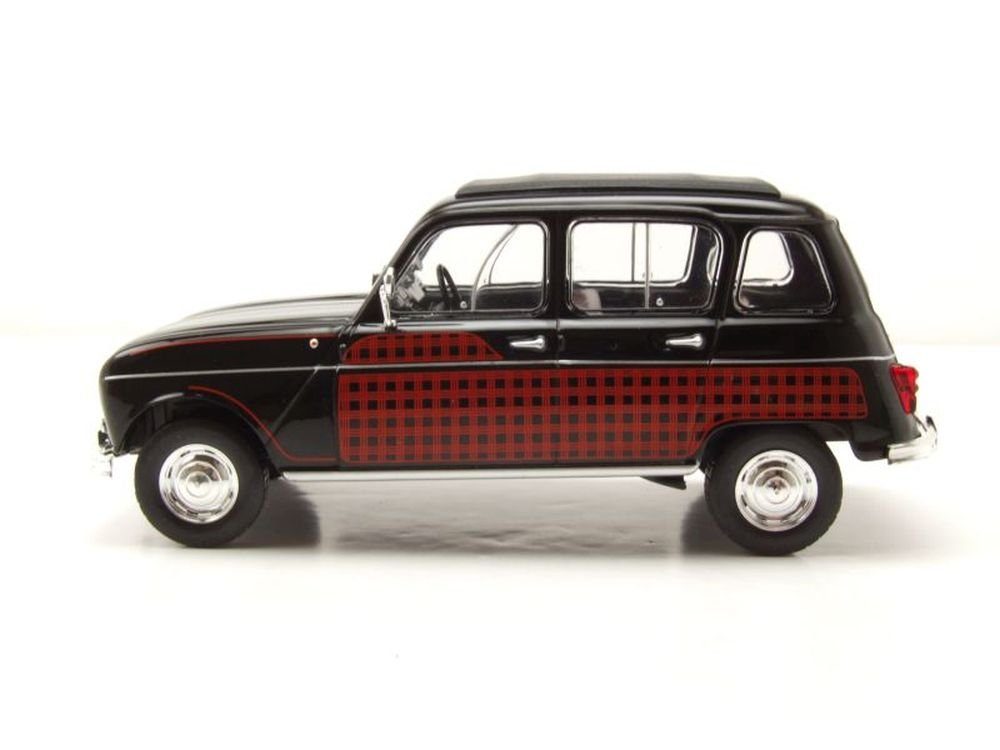 Whitebox Modellauto Renault 4L R4 Parisienne 1964 schwarz rot, Maßstab 1:24