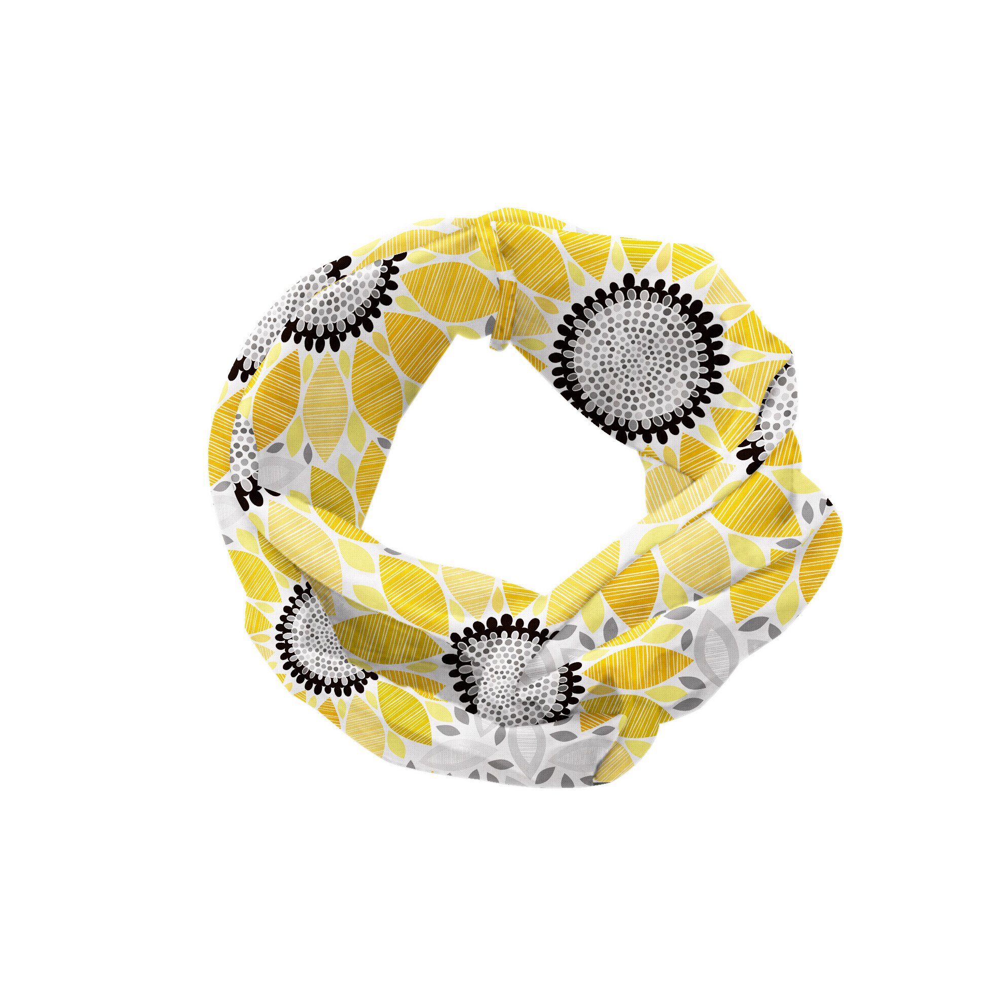 Elastisch Angenehme alltags Stirnband Gelb und accessories Abakuhaus Sun-Blumen-Natur-Kunst
