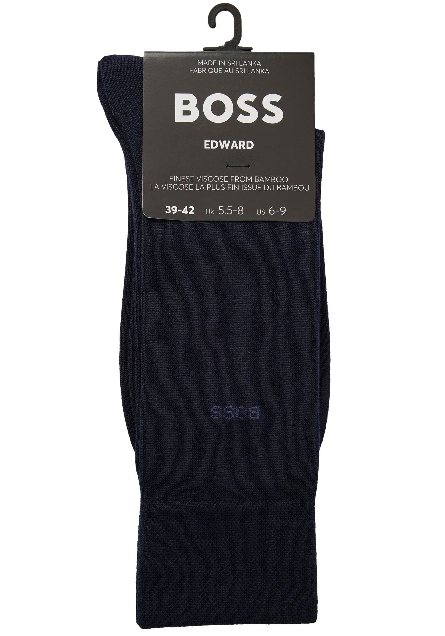 Logo-Schriftzug BOSS Edward dezentem VI mit Businesssocken Black401 RS (Packung) Gentle BOSS