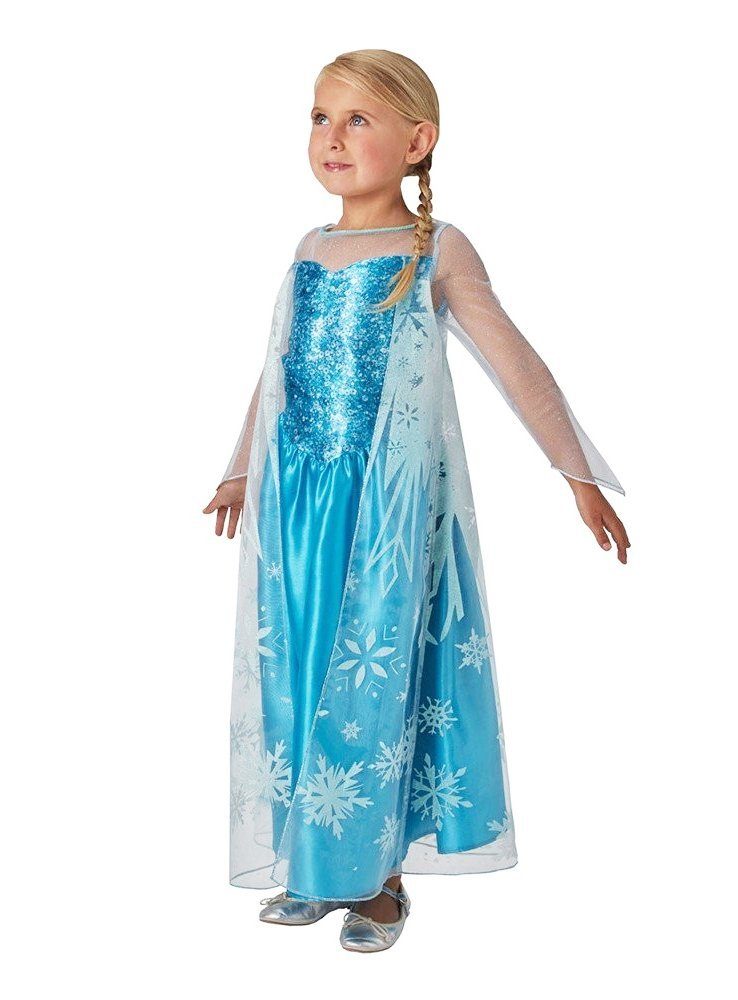 Metamorph Kostüm Eiskönigin Elsa - Karneval Faschingskostüm Kinder, Einfaches Eiskönigin-Kostümkleid zum ersten 'Frozen'-Film