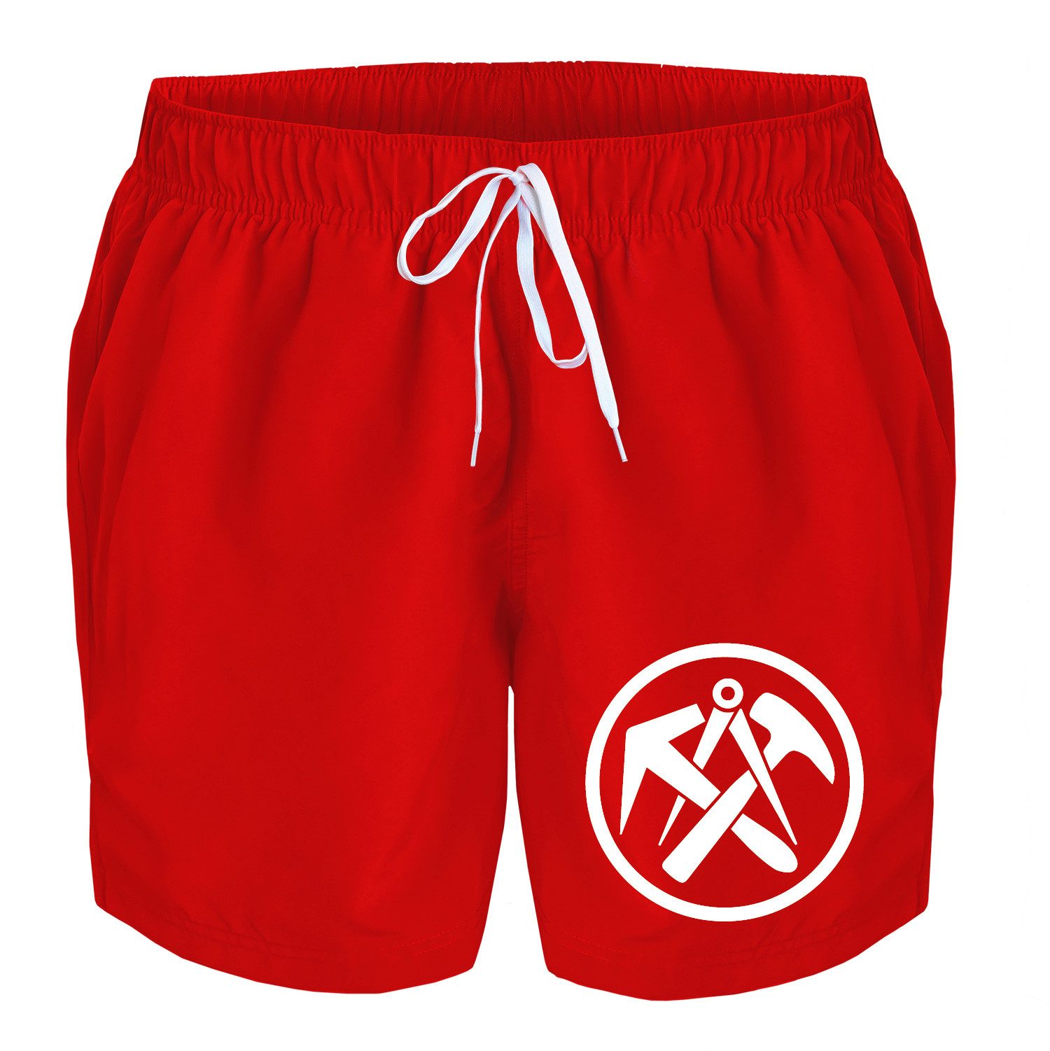 deinshirt Badehose Schwimmshorts Dachdecker Integrierter Netz-Slip, günstig online kaufen