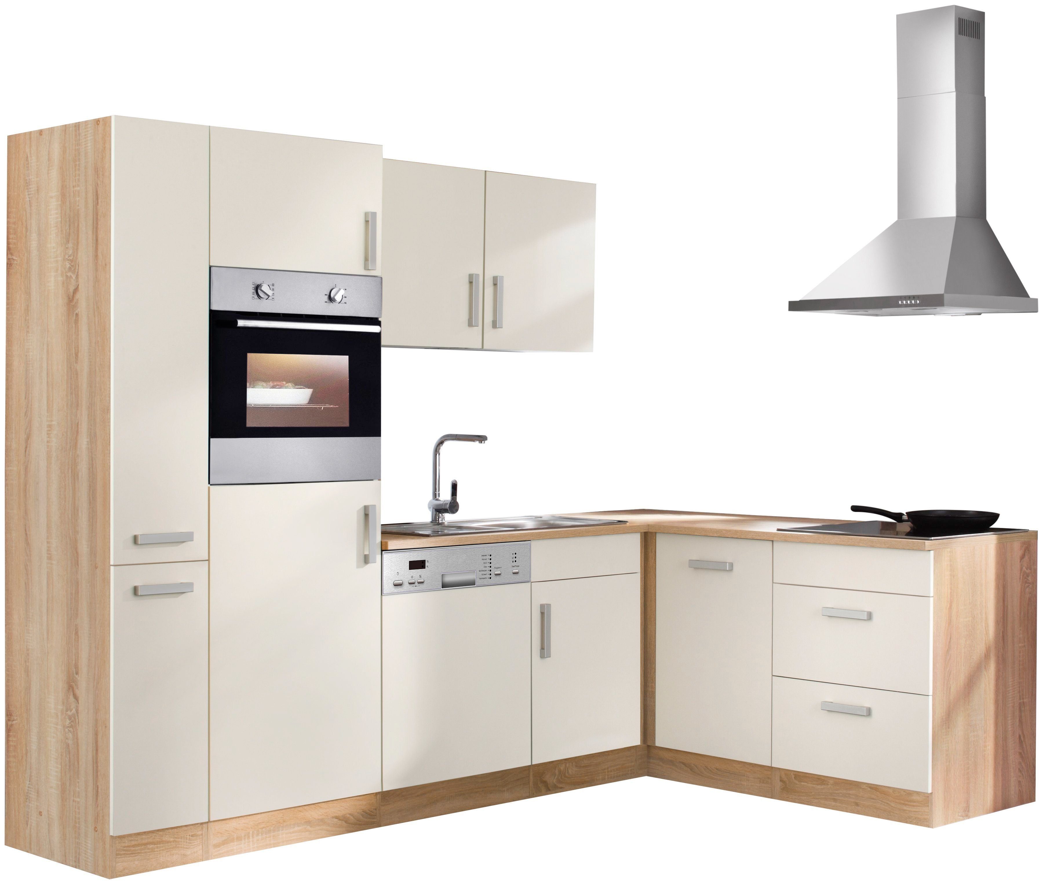 Kochstation Winkelküche KS-Toronto, Stellbreite 260x170 cm, mit E-Geräten