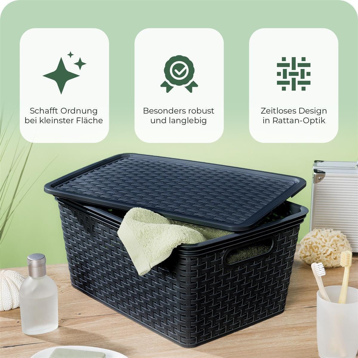 Novaliv Aufbewahrungsbox - (2 St), 2x günstig online kaufen