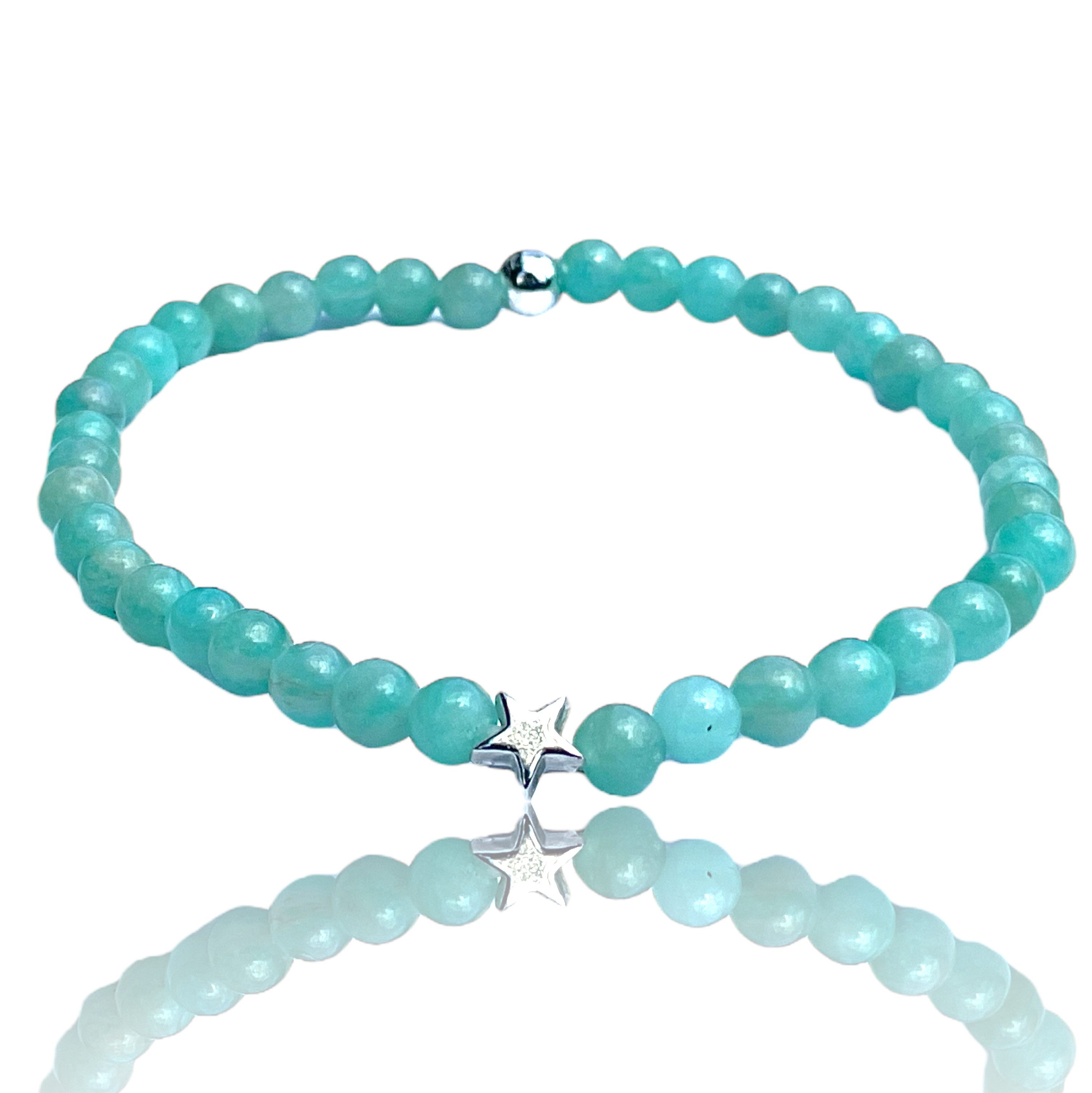 Steinfixx® Perlenarmband Amazonit "Ice" mit 925 günstig online kaufen