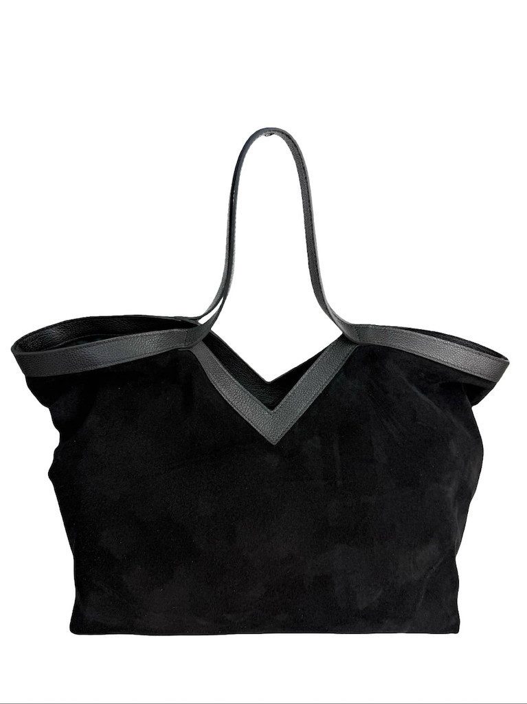 BZNA Beuteltasche Marini Wildleder Italy Damen Handtasche Schultertasche Tasche