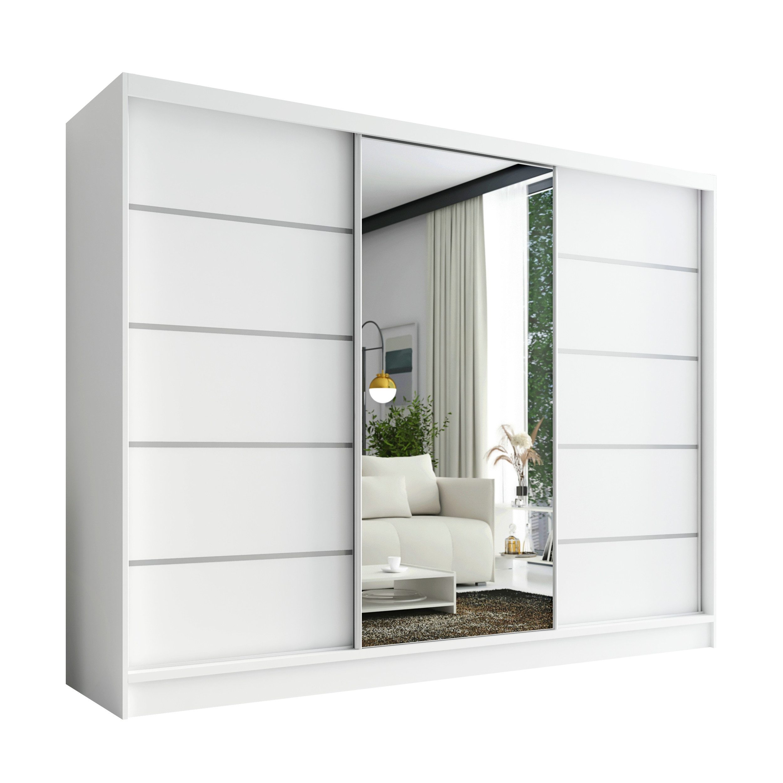 A&J MöbelLand GmbH Schiebetürenschrank AURELIA 1 mit 3 Schubladen und Spieg günstig online kaufen