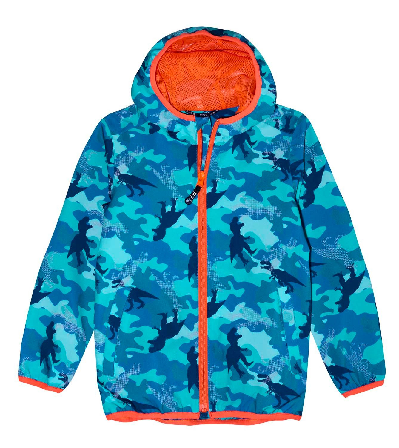 JAKO-O Regenjacke JAKO-O Kinder Regenjacke, Tier-Allover-Druck, azur