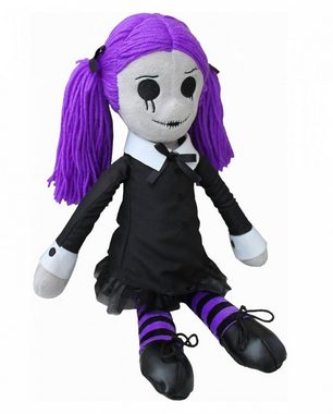 Horror-Shop Dekofigur Gothic Rag Doll Viola als Plüschpuppe 39cm