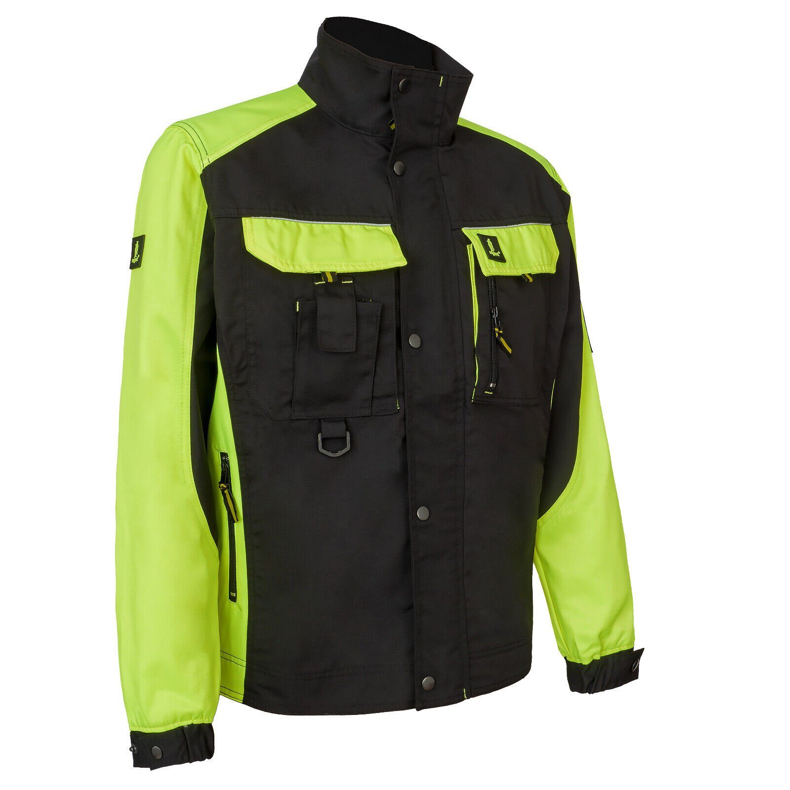 Urgent Arbeitsjacke Arbeitsjacke Berufsjacke Bauarbeiter Schutzjacke Warnjacke Gelb
