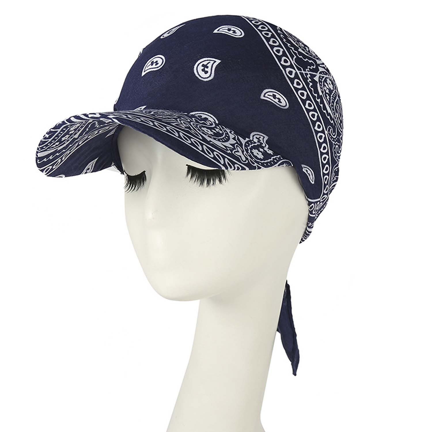 Zaewry Baseball Cap Bandana Cap mit Schleifenbindung Damen,leicht und weich