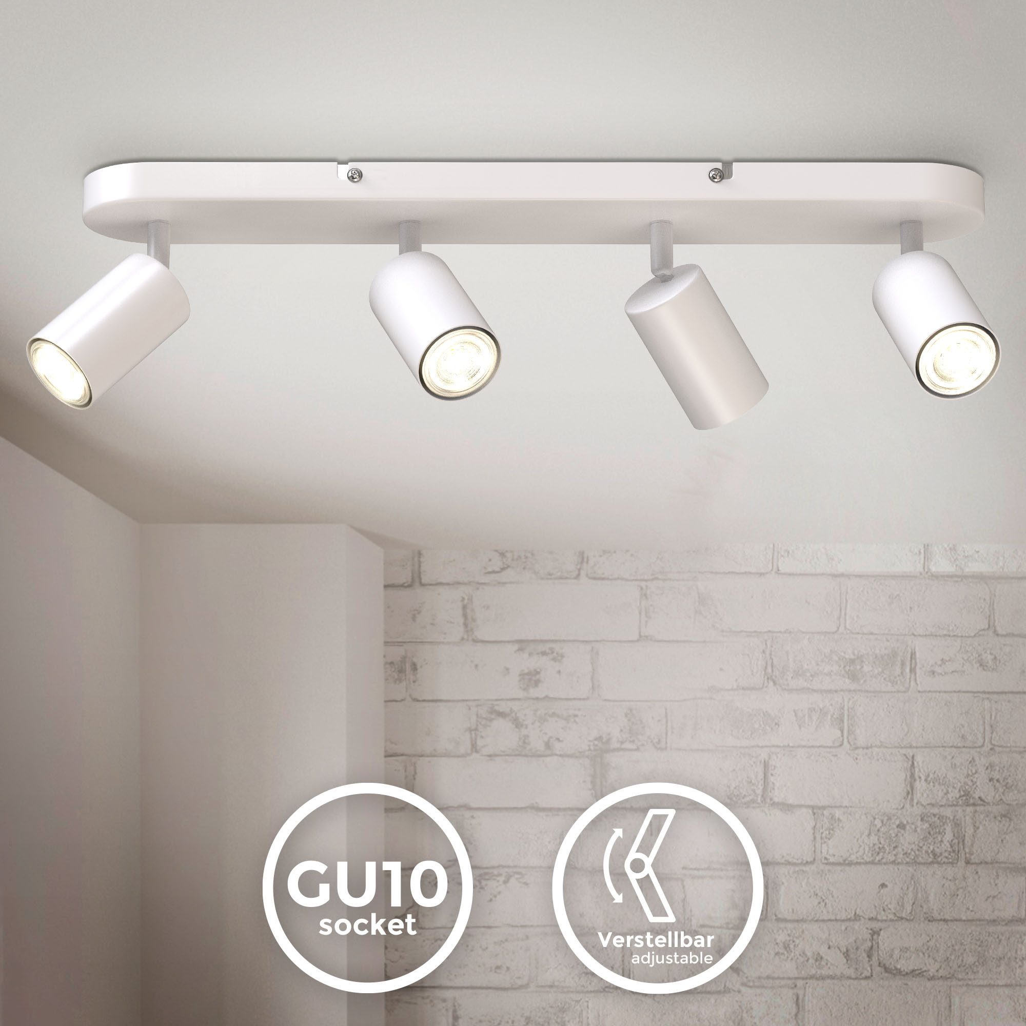 B.K.Licht Deckenleuchte LED Deckenlampe Wandleuchte Wohnzimmer, günstig online kaufen