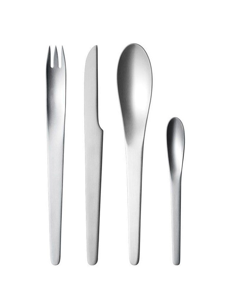 Besteck-Set Georg Jensen - Arne Jacobsen 4 tlg. Besteckset, 18/8 Edelstahl