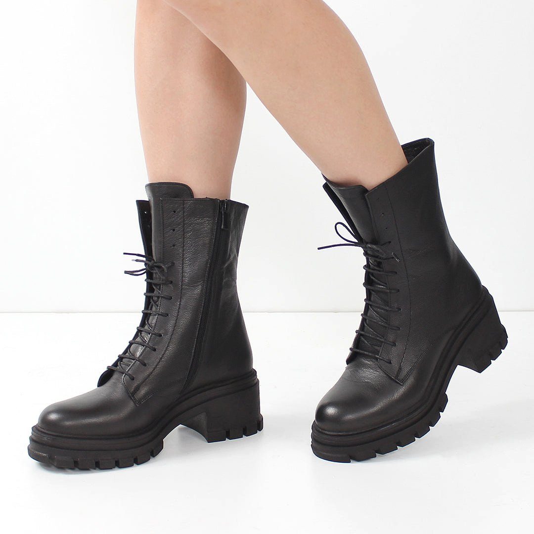 Celal Gültekin 625-23948 Schnürstiefel Markante Leder-Kampfstiefel mit hohe günstig online kaufen