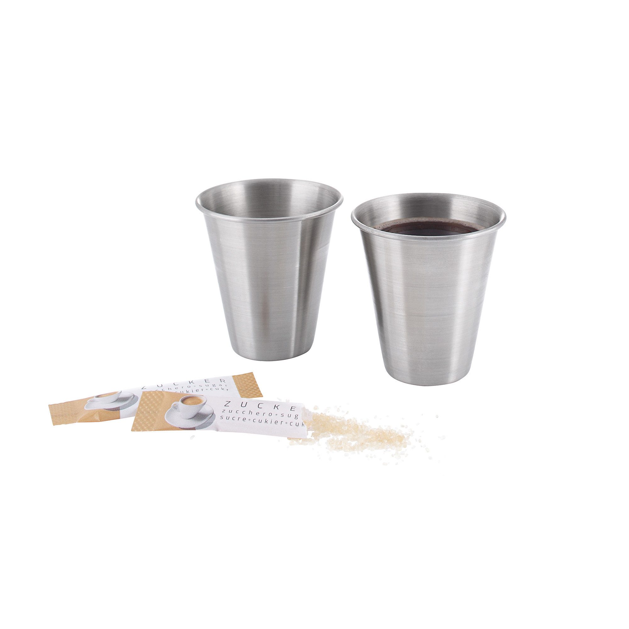 TATONKA® Becher Shot Cup Set Edelstahl-Schnapsbecher, Edelstahl 18/8
