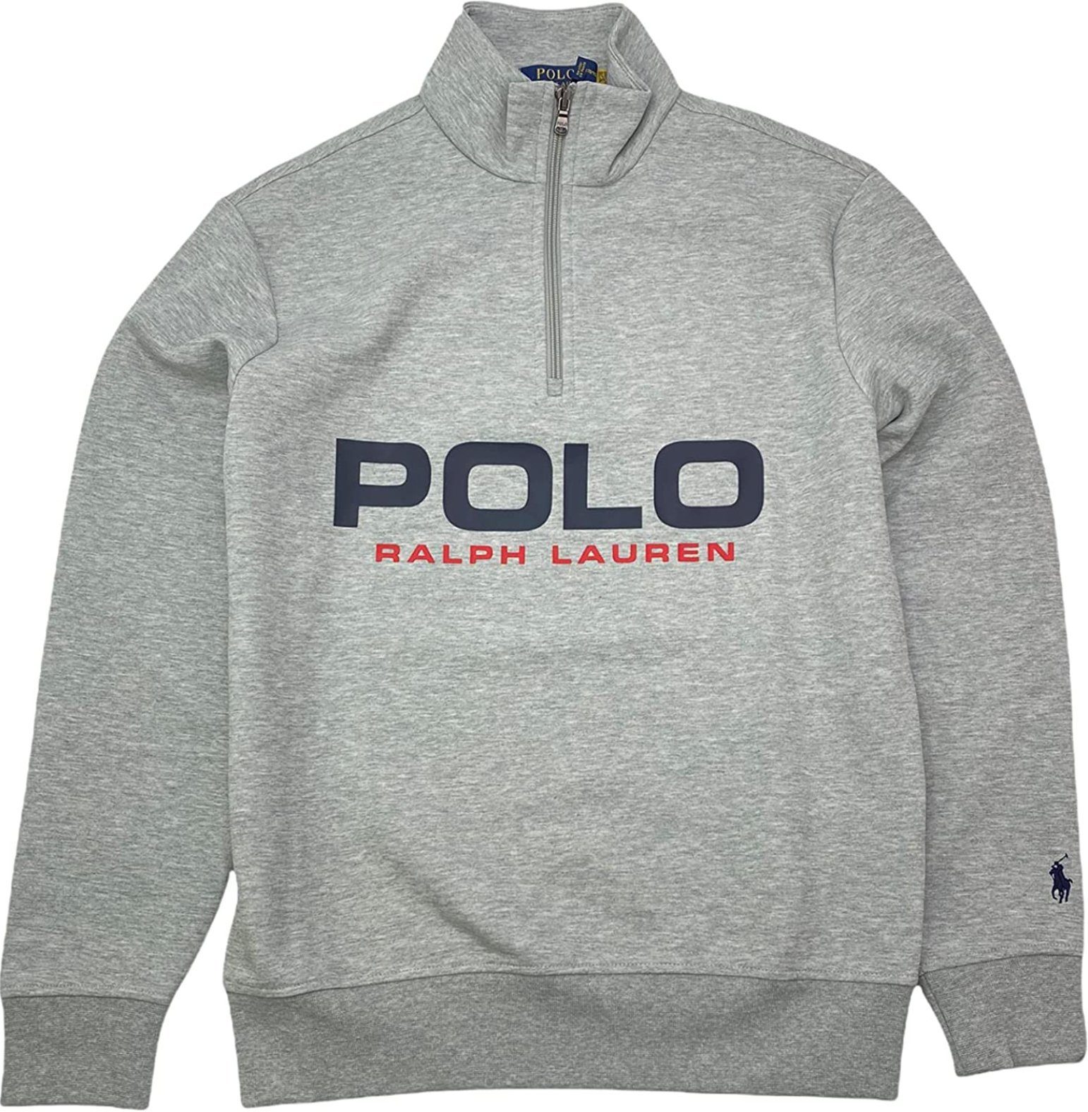 Ralph Lauren Sweatshirt POLO RALPH LAUREN Double Knit Tech Jumper Troyer Mock Sweatshirt Pullo