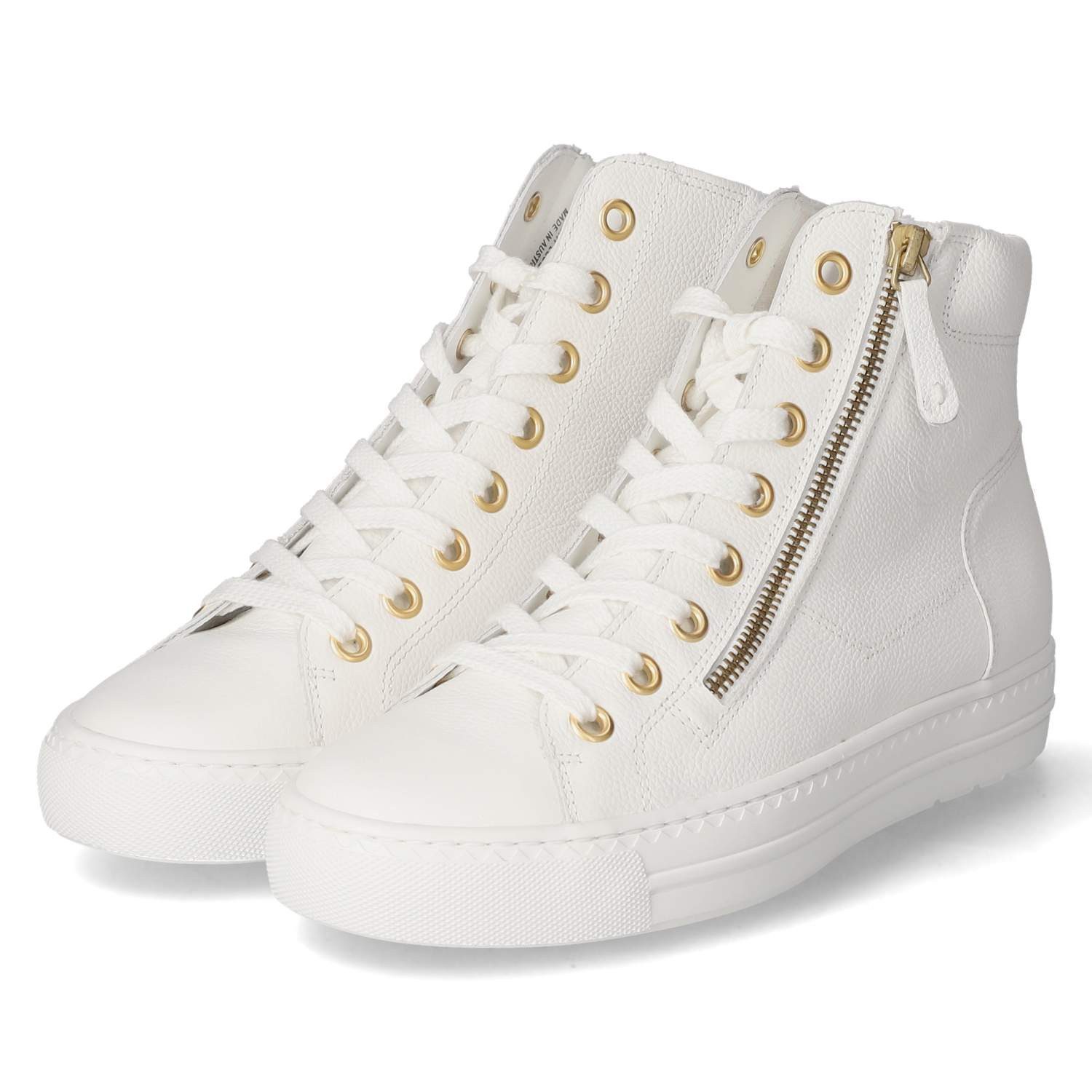 Paul Green Paul Green 4024-180 Damen Glattleder weiss Schnürstiefel günstig online kaufen