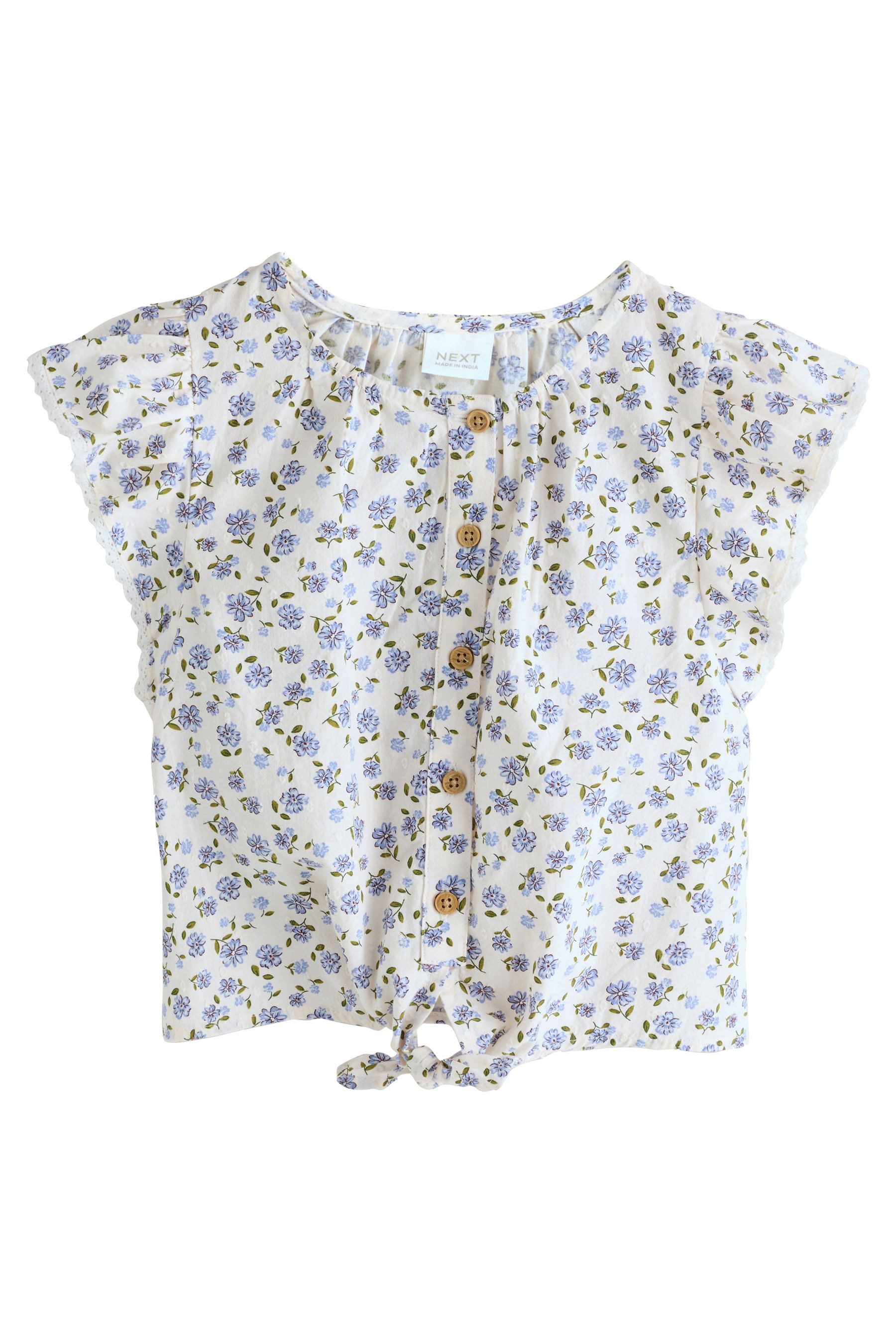 Next Blusentop Bluse mit Schnürung vorn (1-tlg)