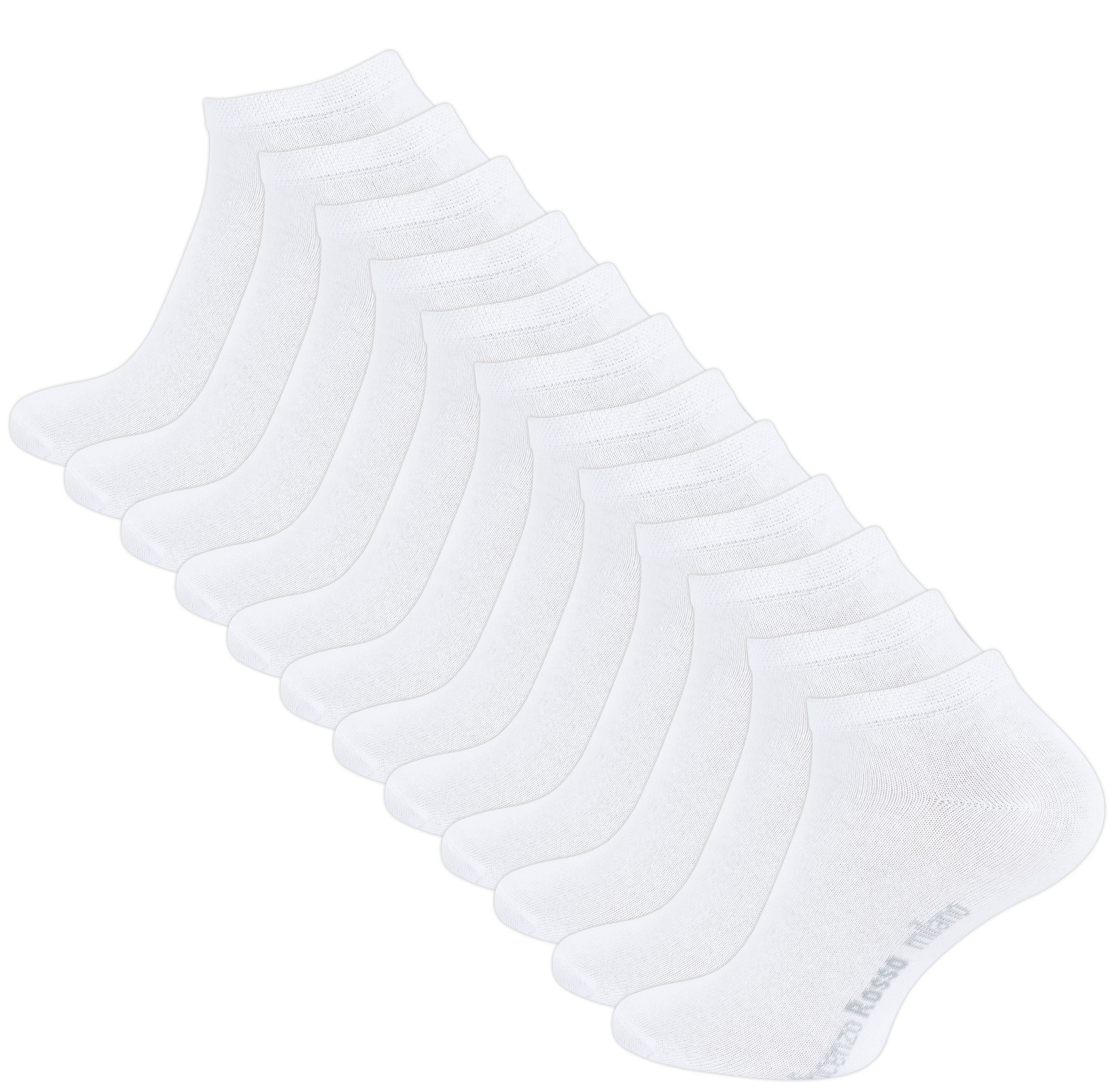 Vincenzo Rosso Sneakersocken (12-Paar) mit Softbund
