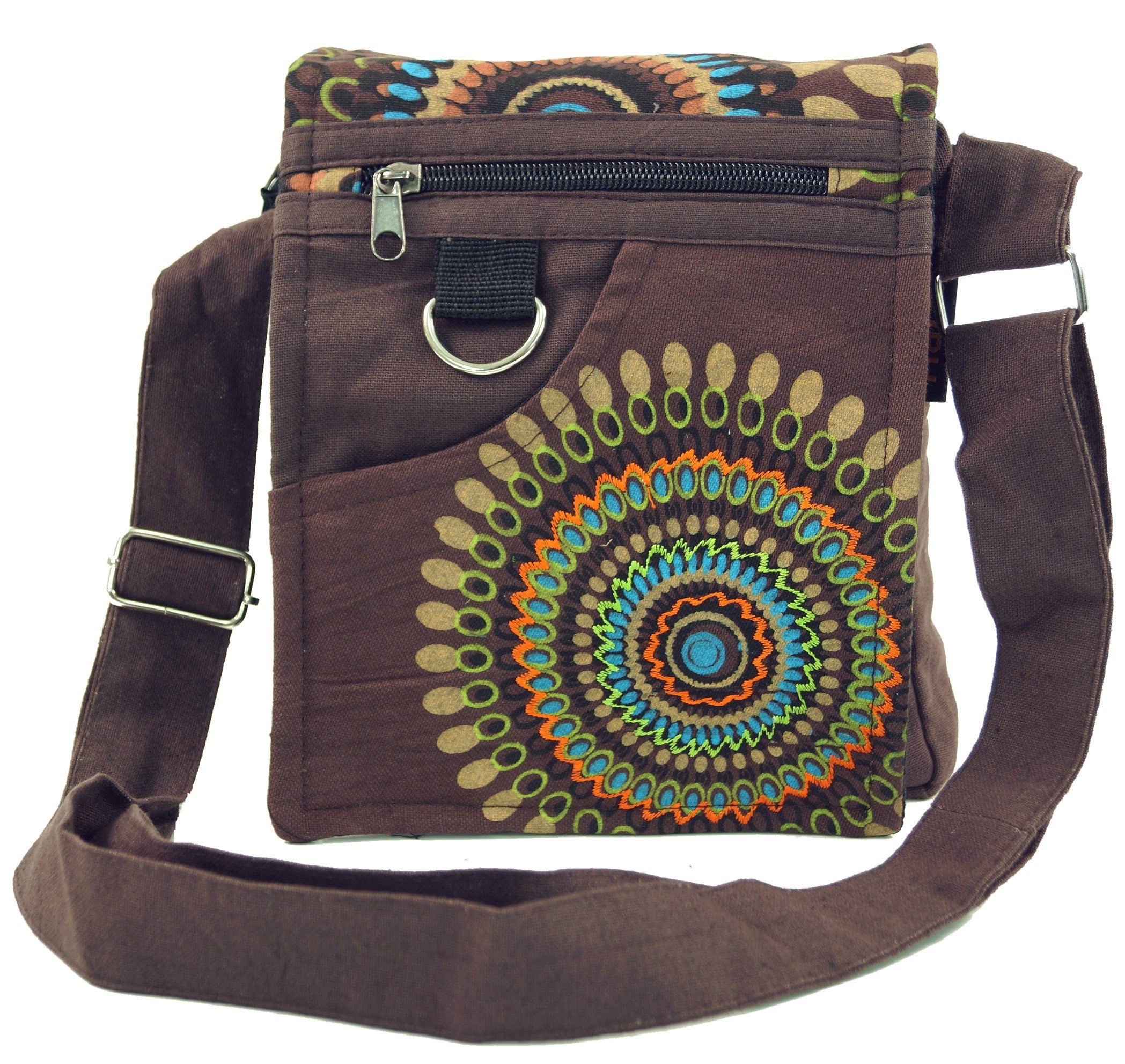 Guru-Shop Schultertasche Kleine Schultertasche, Hippie Tasche, Goa..