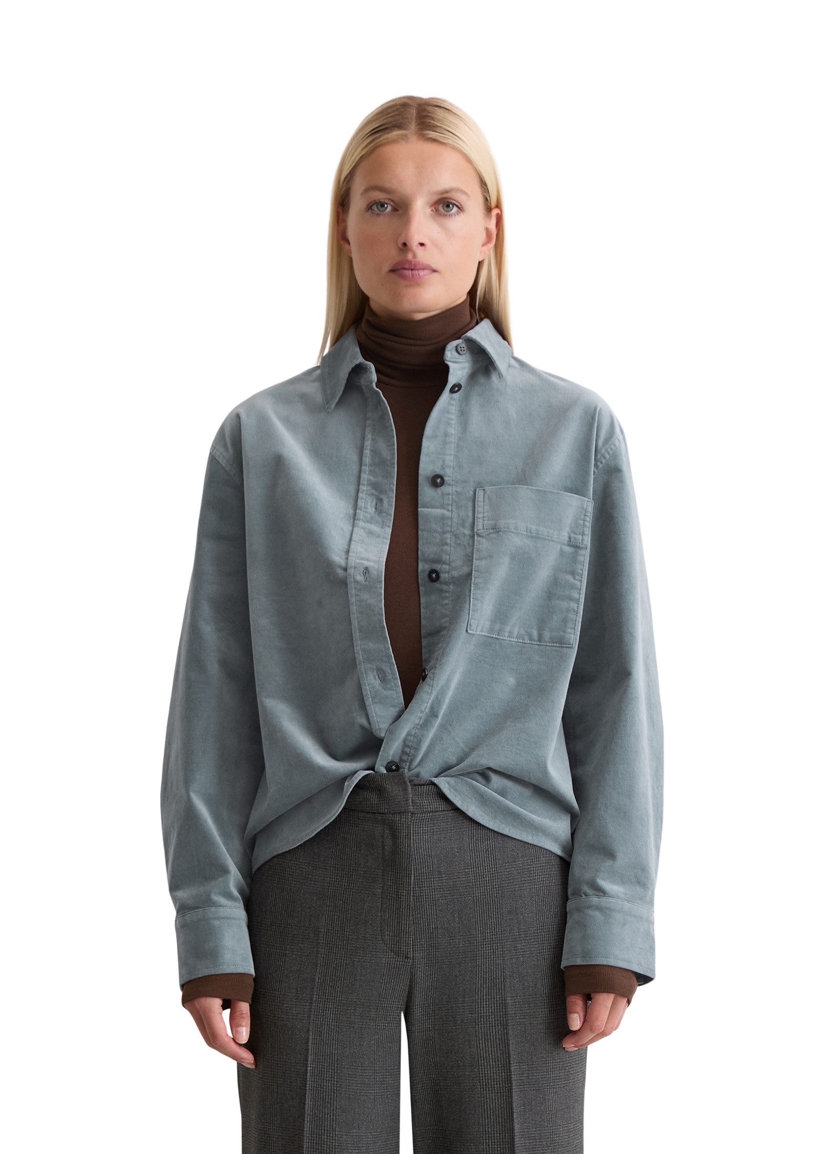 Marc O'Polo Hemdjacke aus Organic Cotton Stretch günstig online kaufen