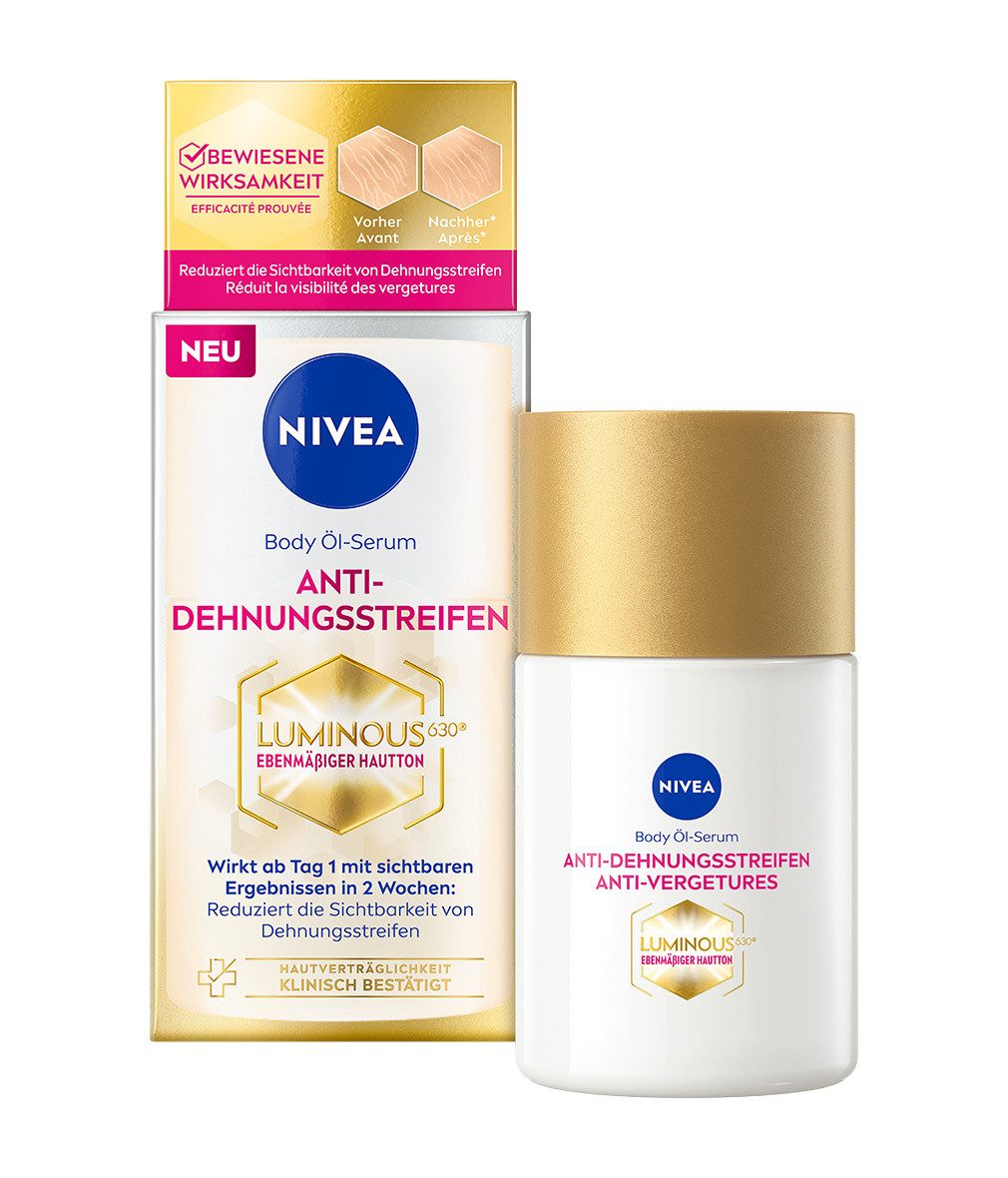 Nivea Körperöl Anti-Dehnungsstreifen Body Öl-Serum mit LUMINOUS 630® 100ml günstig online kaufen