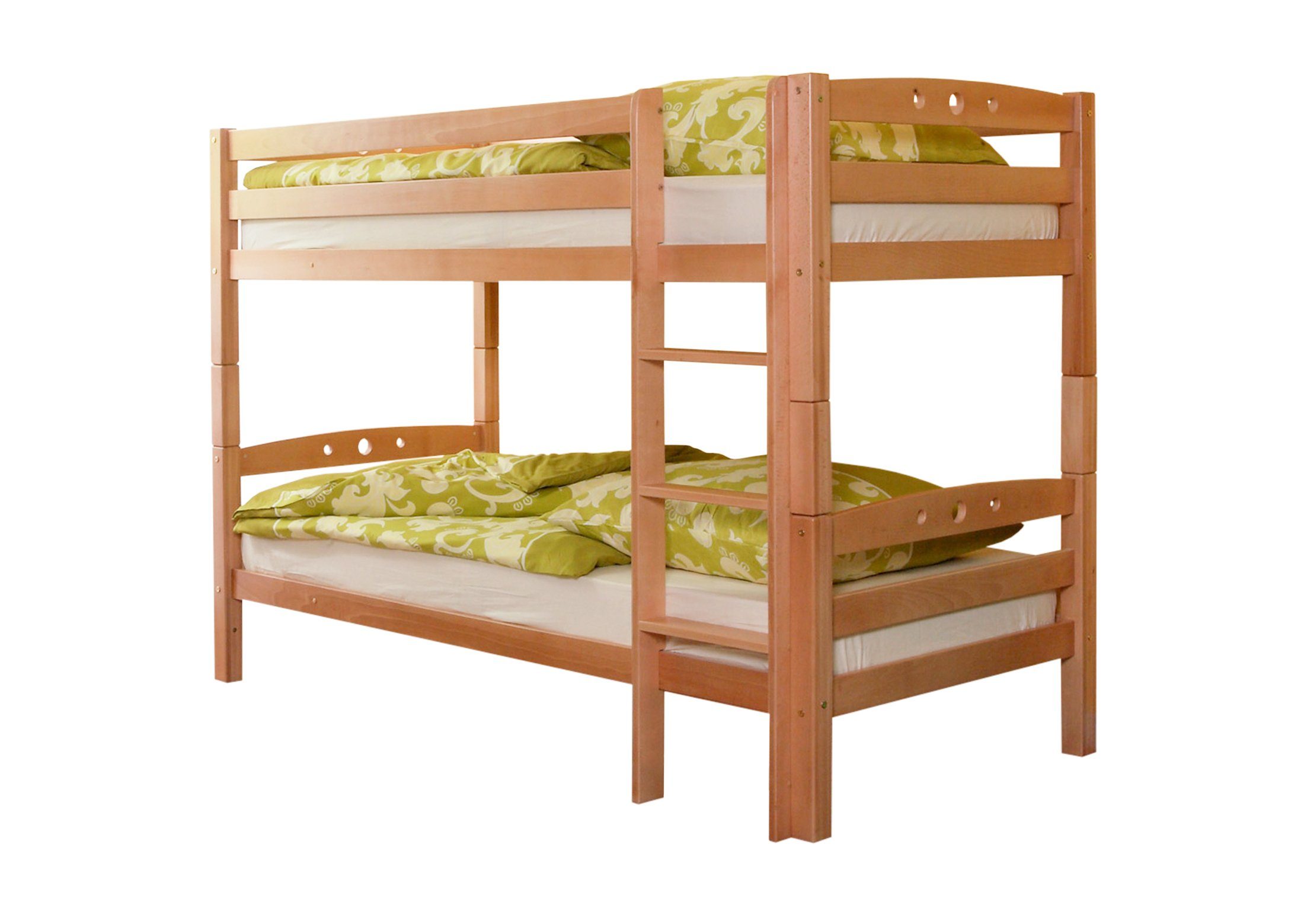 Ticaa Etagenbett Etagenbett "Lupo" Buche Natur