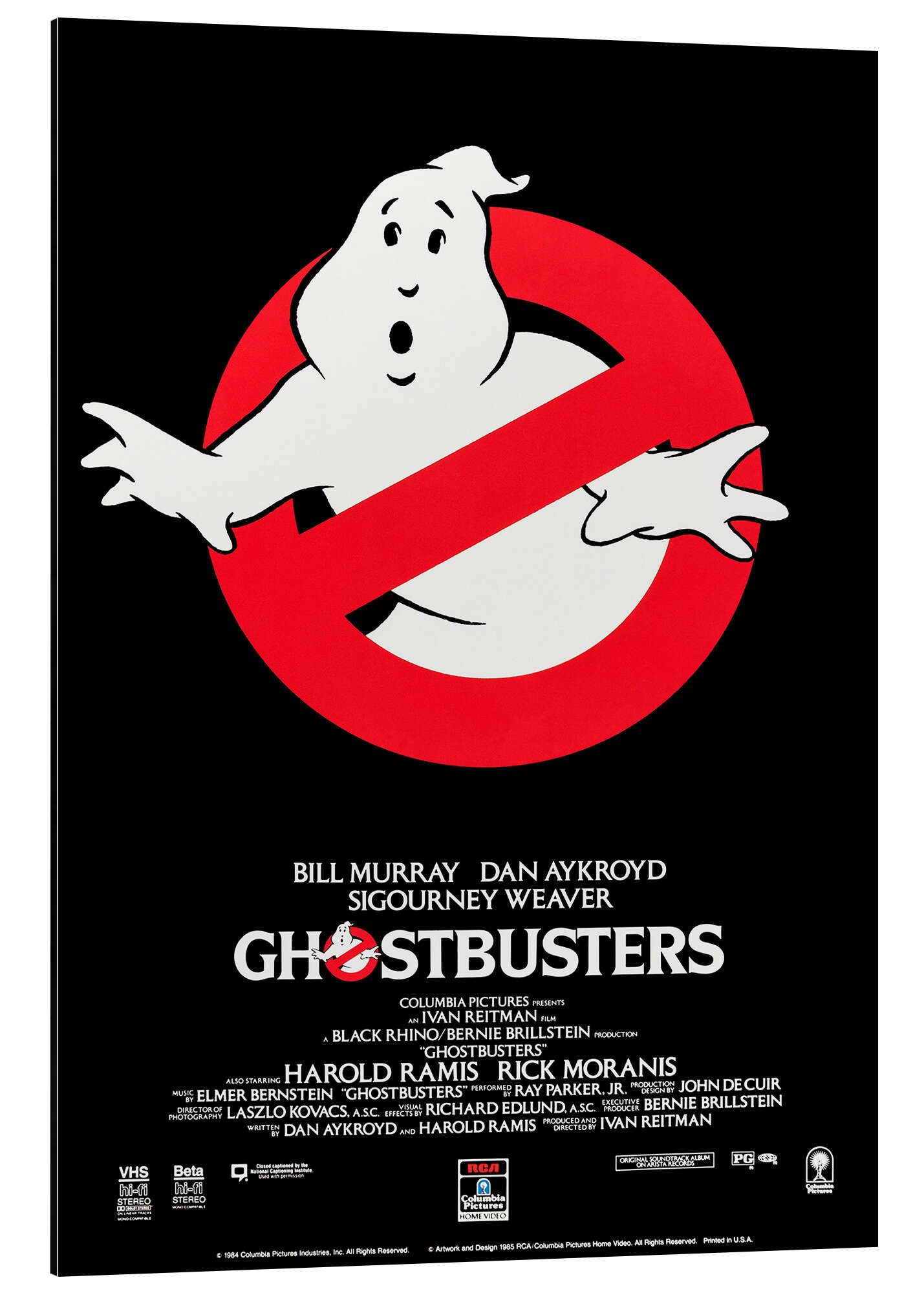 Posterlounge Wandbild Ghostbusters - Die Geisterjäger, Vintage Entertainment Collection, erhältlich als Poster, Leinwandbild, Wandsticker oder Acrylglasbild