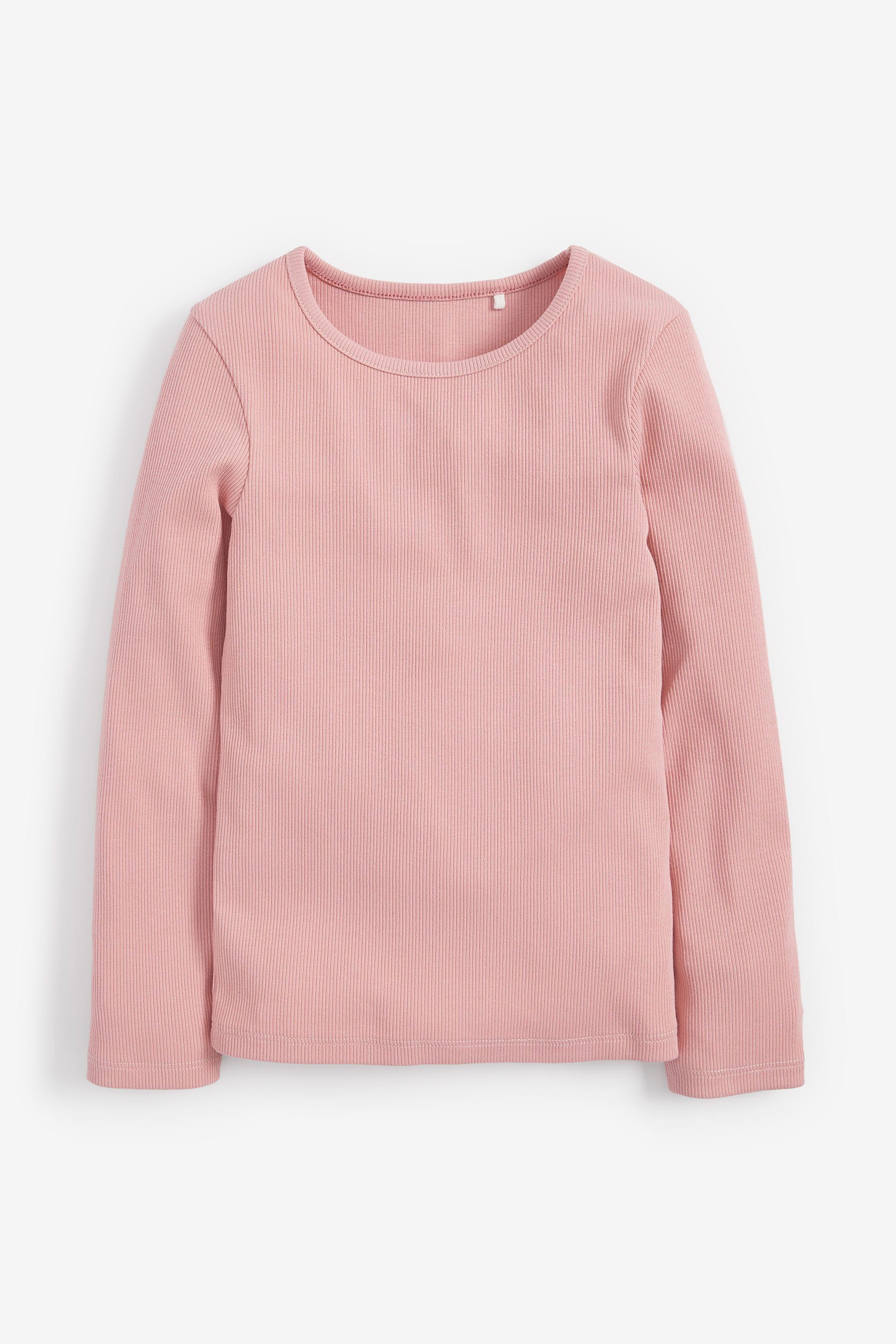 Geripptes Pink Next (1-tlg) Langarmshirt Langarmshirt