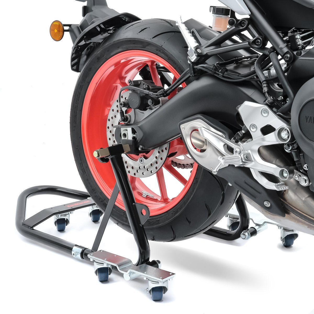 Craftride Motorradheber Motorrad Montageständer Set Rangierhilfe VMB Motorradständer vorne und