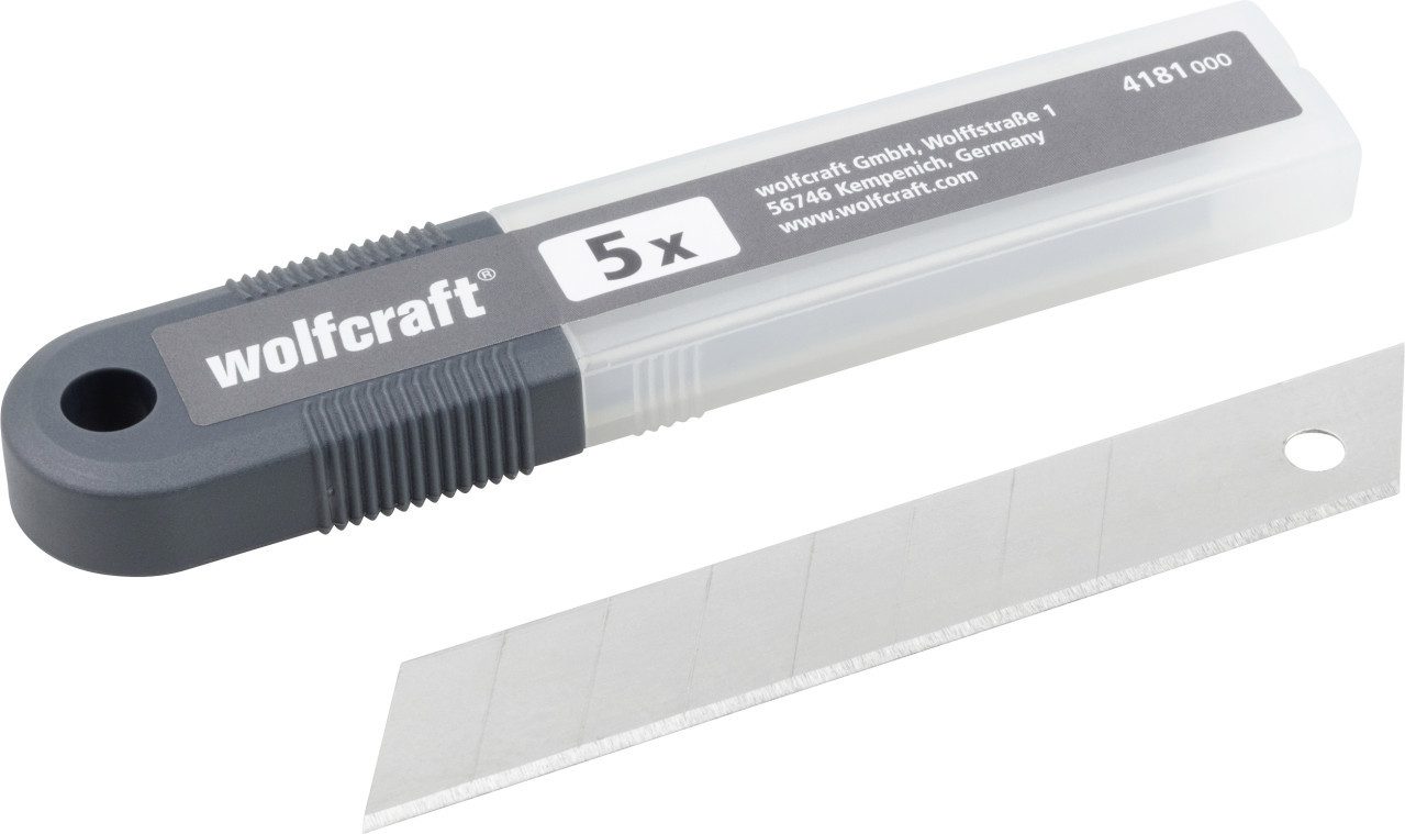 Wolfcraft Tapezierbürste Wolfcraft Abbrechklingen 18 mm - 5 Stück