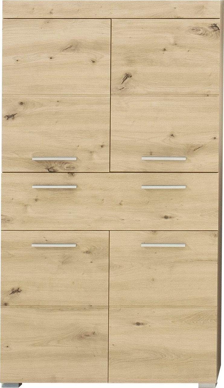 INOSIGN Midischrank Avena Breite 73 cm, Badezimmerschrank mit 1 großen Schubkasten und 4 Türen