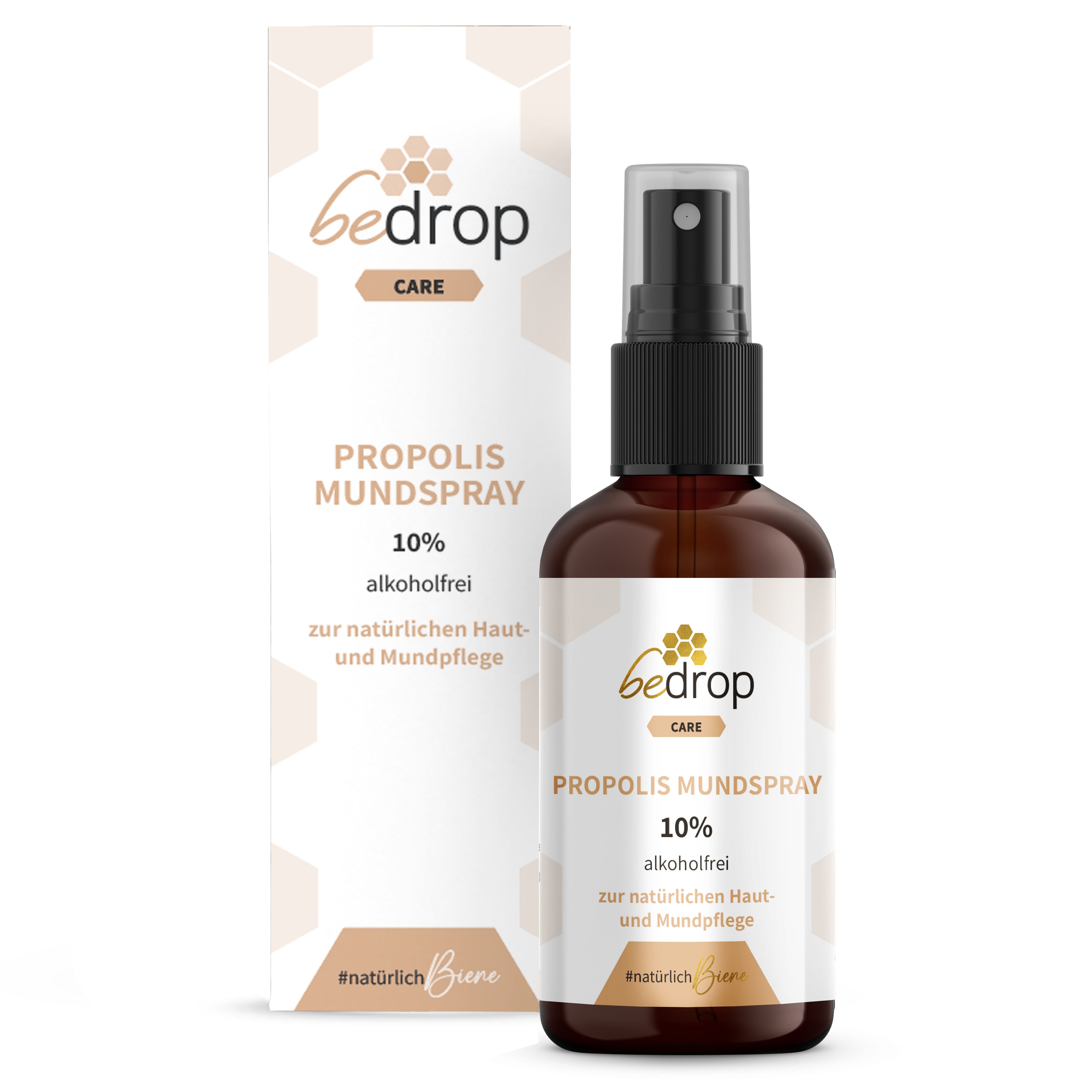bedrop Propolis Extrakt Spray als Mundspray alkoholfrei & wasserlöslich Tropfen, 30 ml