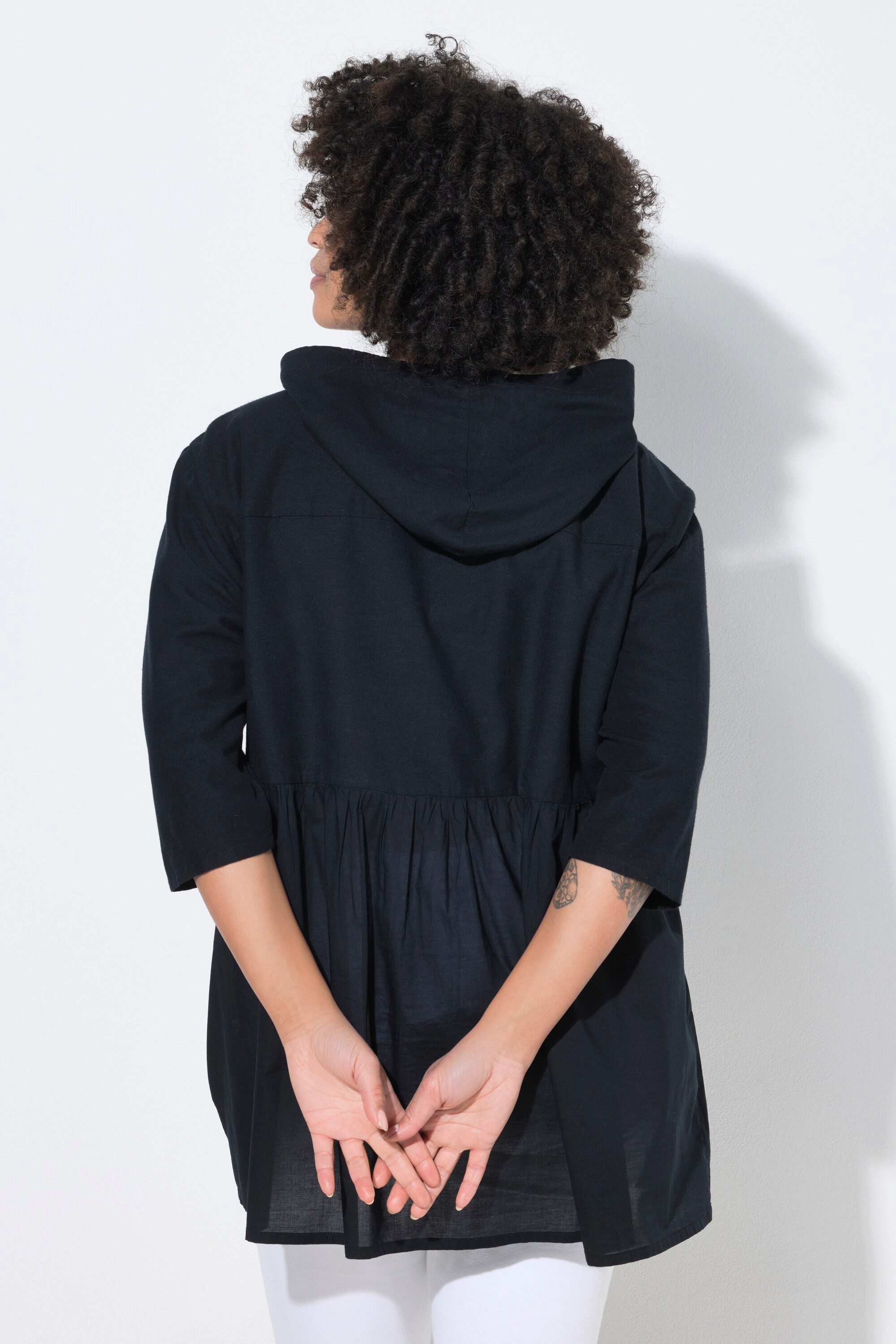 Angel of Style Tunika Tunika A-Linie Materialmix