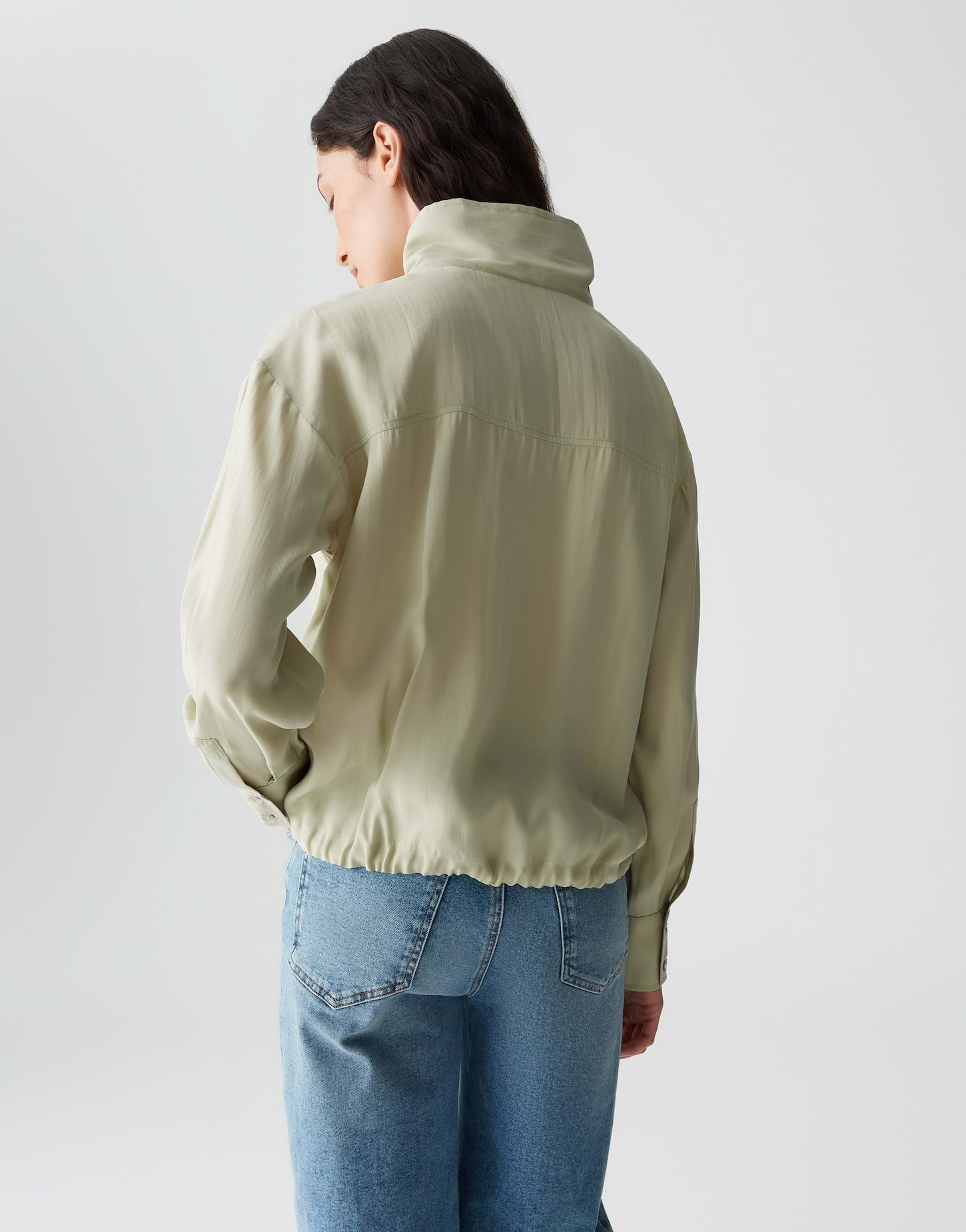 OPUS Langarmbluse FAYRA aus weichem Modal Mix lockere Passform, glatter Griff, dezenter Schimmer