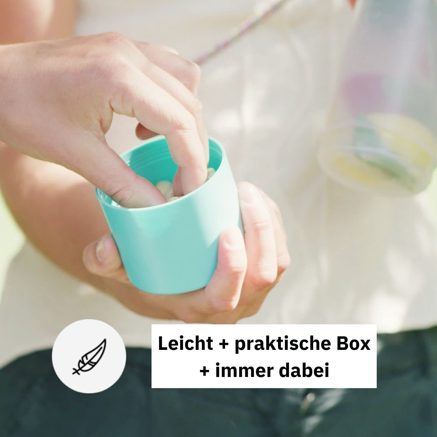 UNDA Trinkflasche All In One Multifunktionsflasche: Trinkflasche mit großem Becher, 550 ml - 3 Funktionen in einer Flasche, BPA-frei