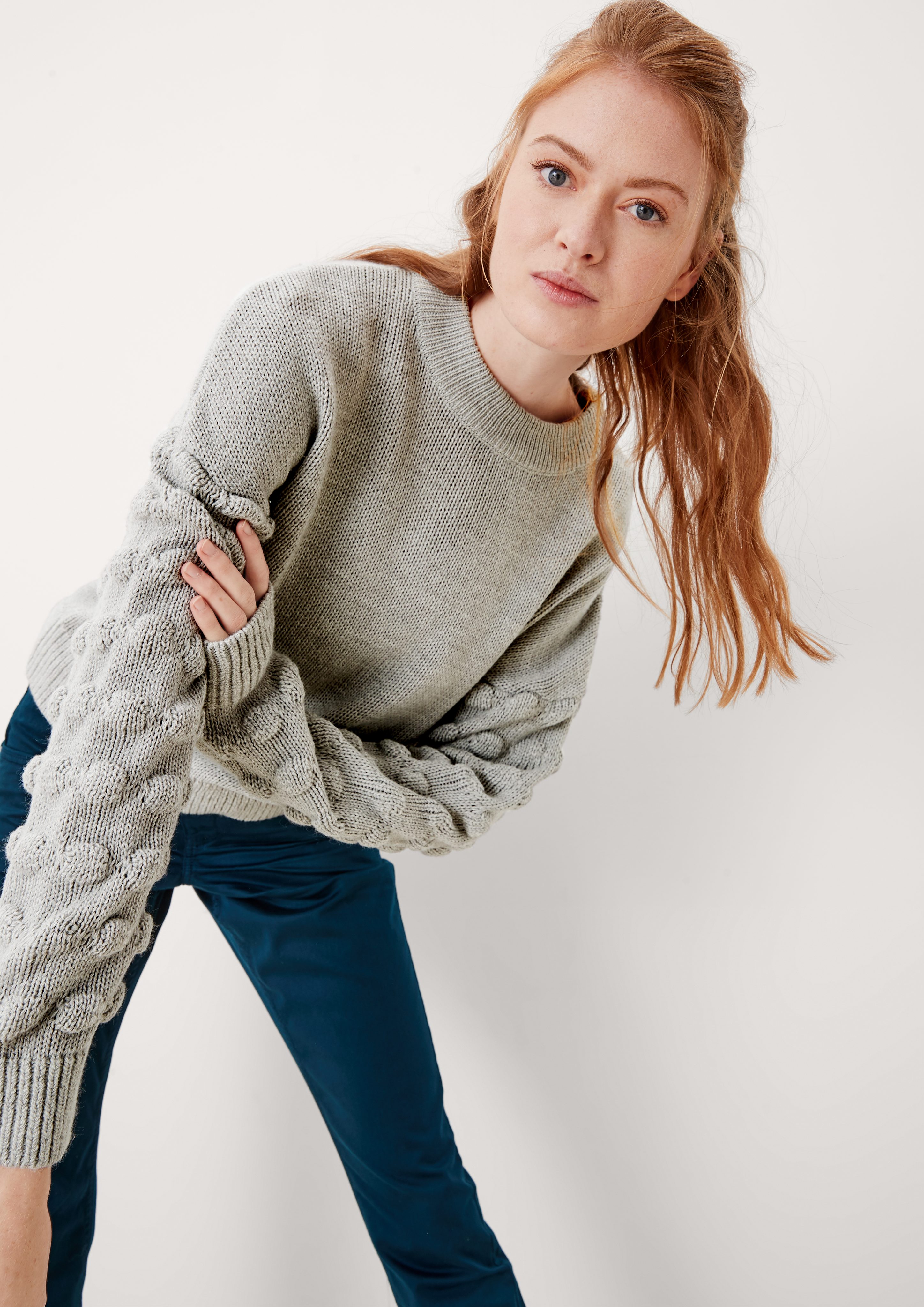 Strickpullover Pullover mit Strukturmuster